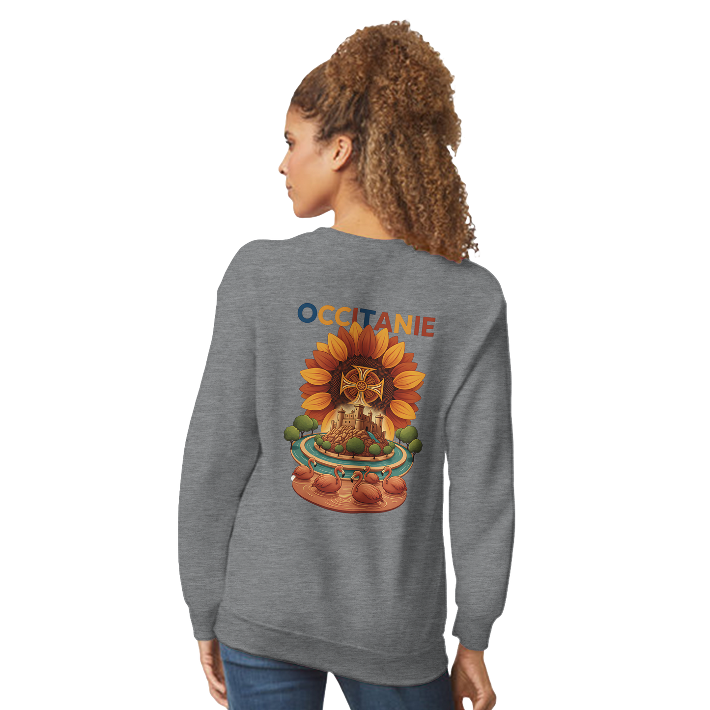 Unisex-Sweatshirt, klassischer Rundhalsausschnitt Occitanie | Gildan® 18000