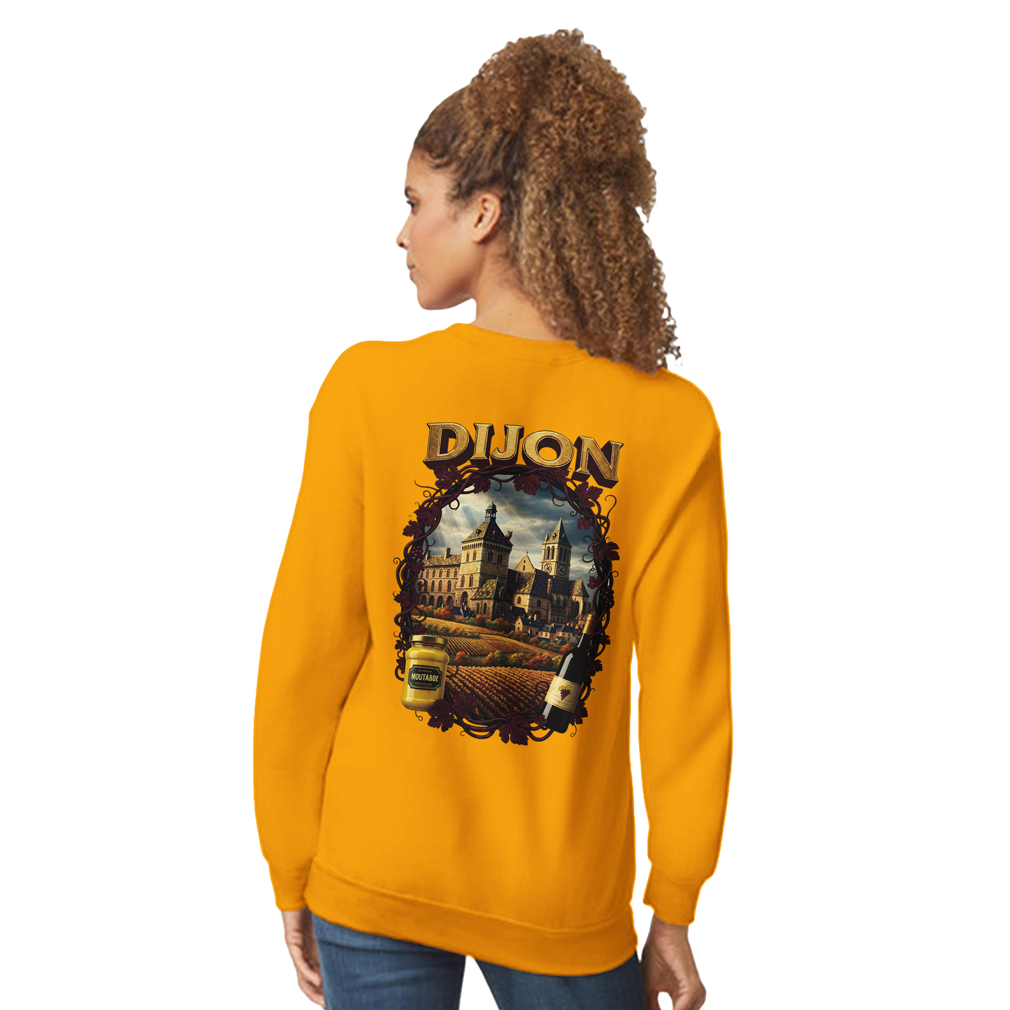 Unisex-Sweatshirt Dijon, Frankreich klassisch Rundhals | Gildan® 18000