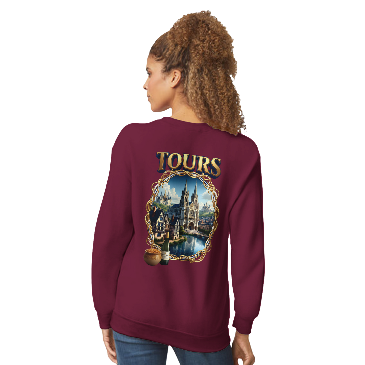 Unisex Sweatshirt Tours French City Classic Crewneck | Gildan® 18000