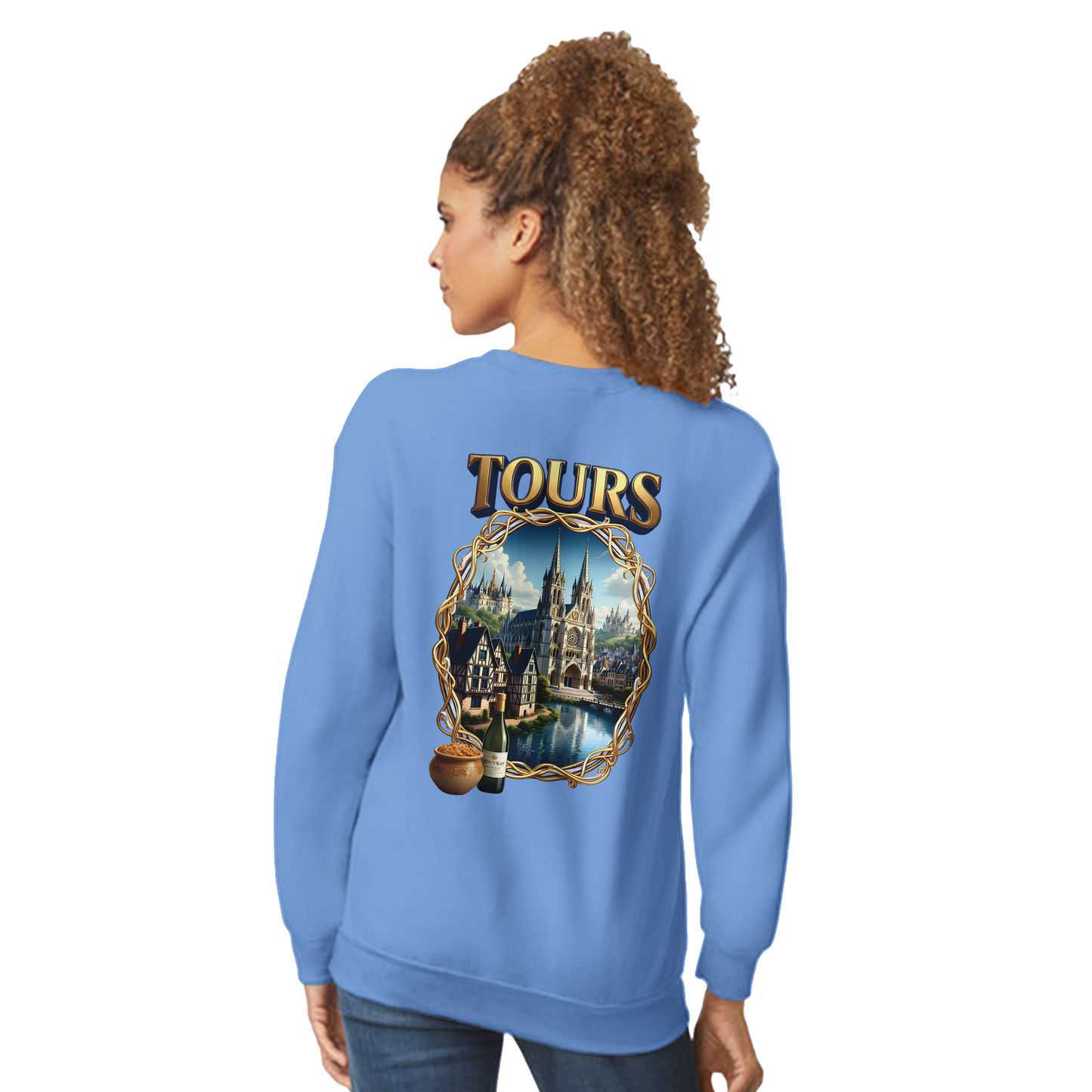 Unisex Sweatshirt Tours French City Classic Crewneck | Gildan® 18000
