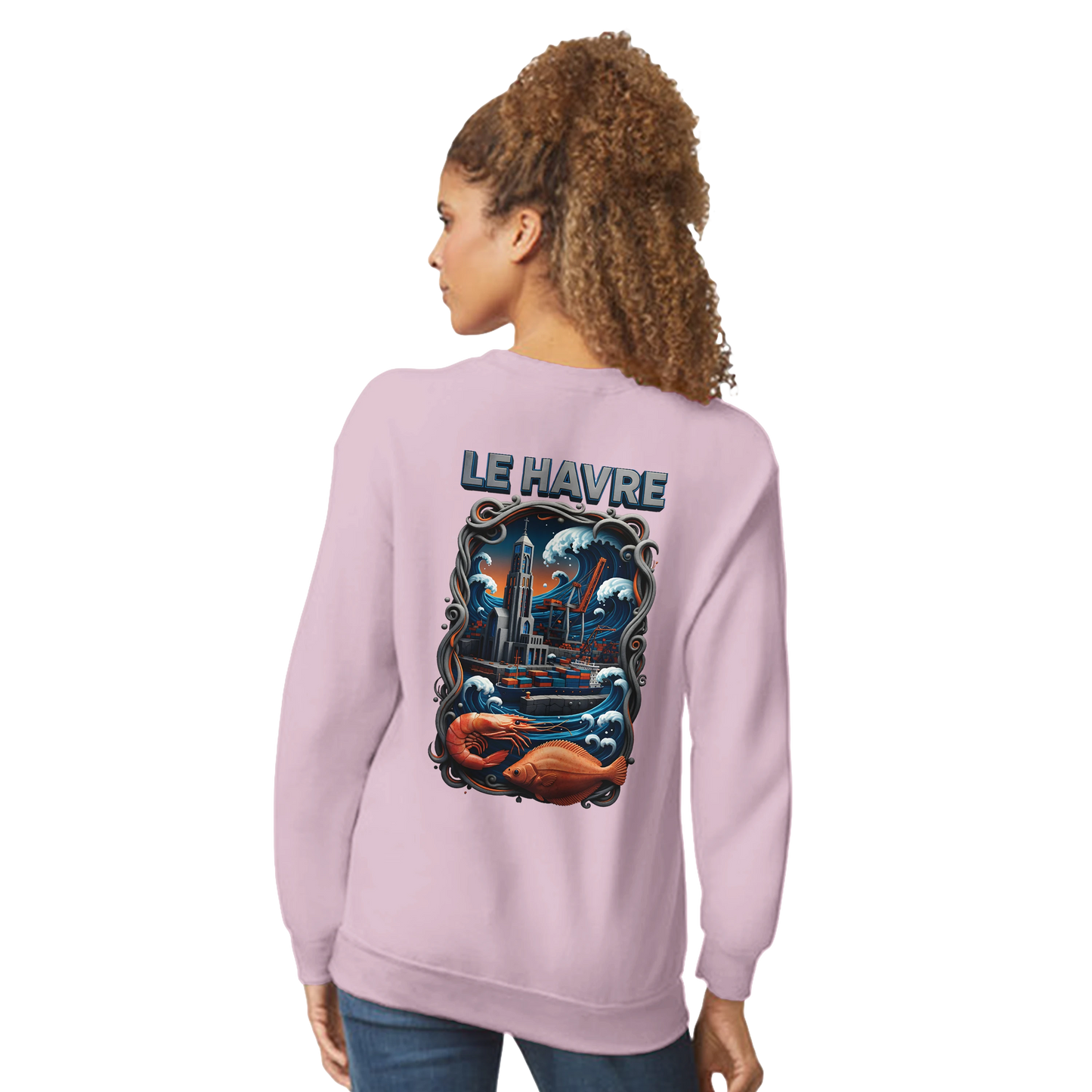 Sweat-shirt Unisexe Le Havre – Ville de France – Pull Premium Confort
