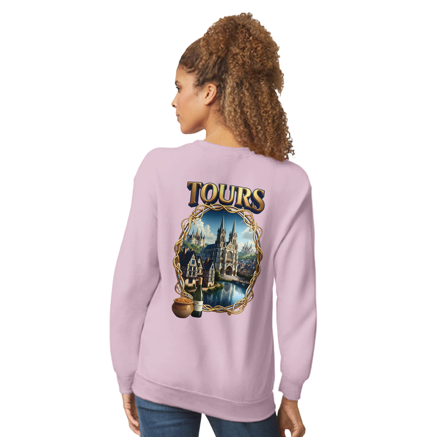 Unisex Sweatshirt Tours French City Classic Crewneck | Gildan® 18000