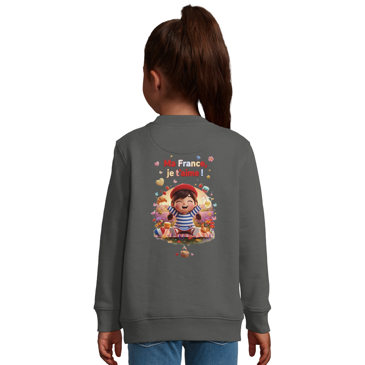 Sweat-shirt Enfant "Ma France Je T'aime" – Confort Écoresponsable