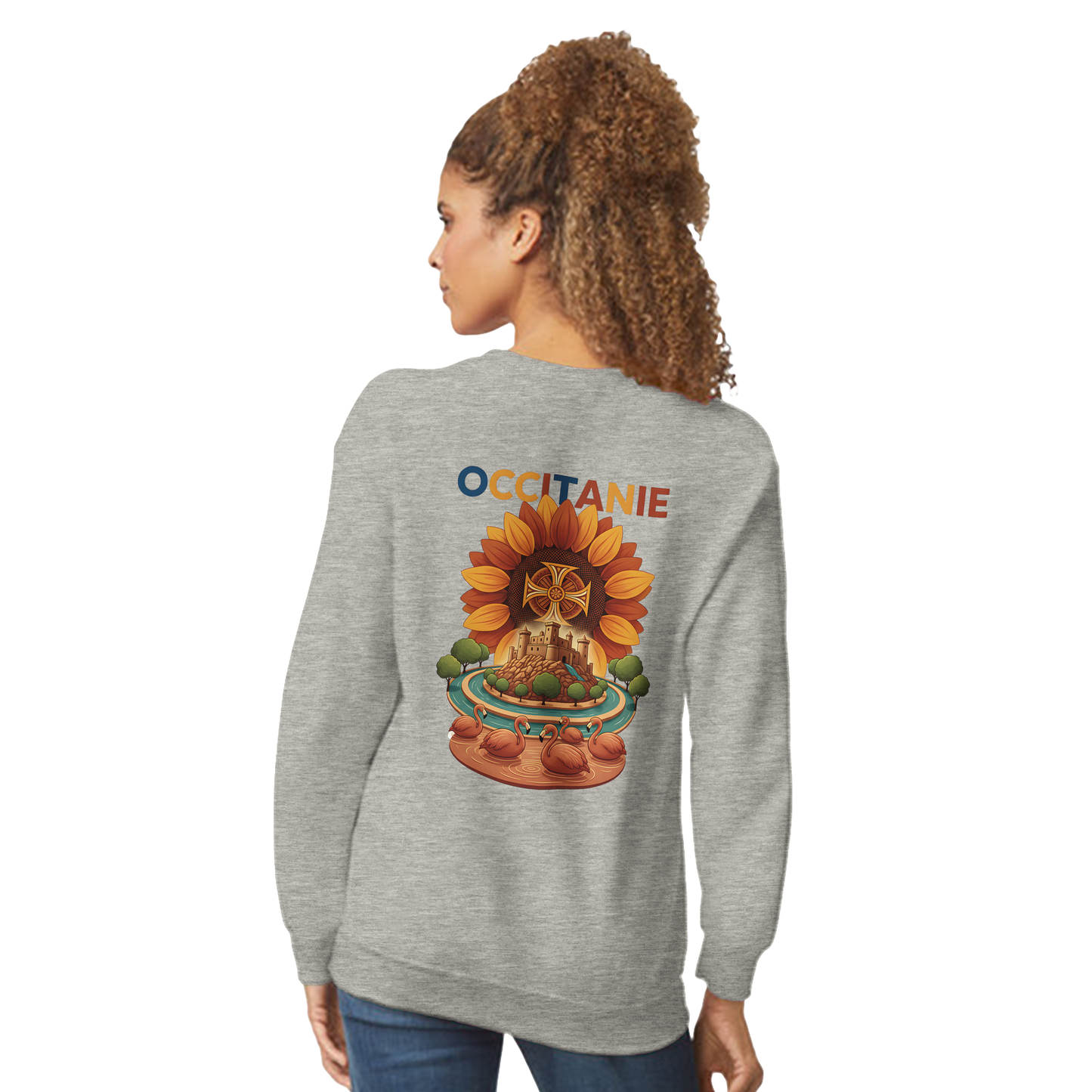 Unisex-Sweatshirt, klassischer Rundhalsausschnitt Occitanie | Gildan® 18000