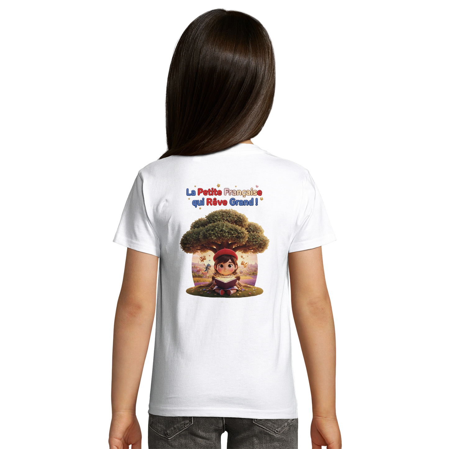 T-Shirt Mädchen French Style die kleine Französin, die groß träumt bio tailliert | SOL'S Pioneer Kids 03578
