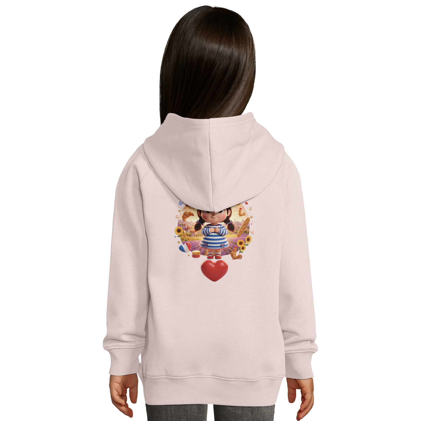 Kapuzenpullover Mädchen Französin mit großem Herzen Bio | SOL'S Stellar Kids 03576