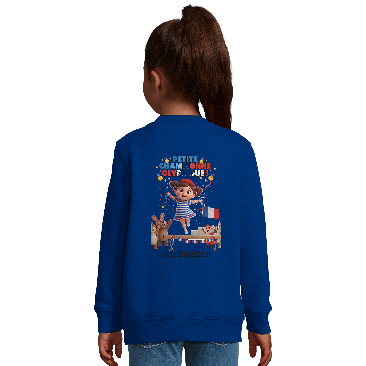 Girl's Little Olympic Champion Recycled Blend Sweatshirt | SOL'S Columbia Kids 04239