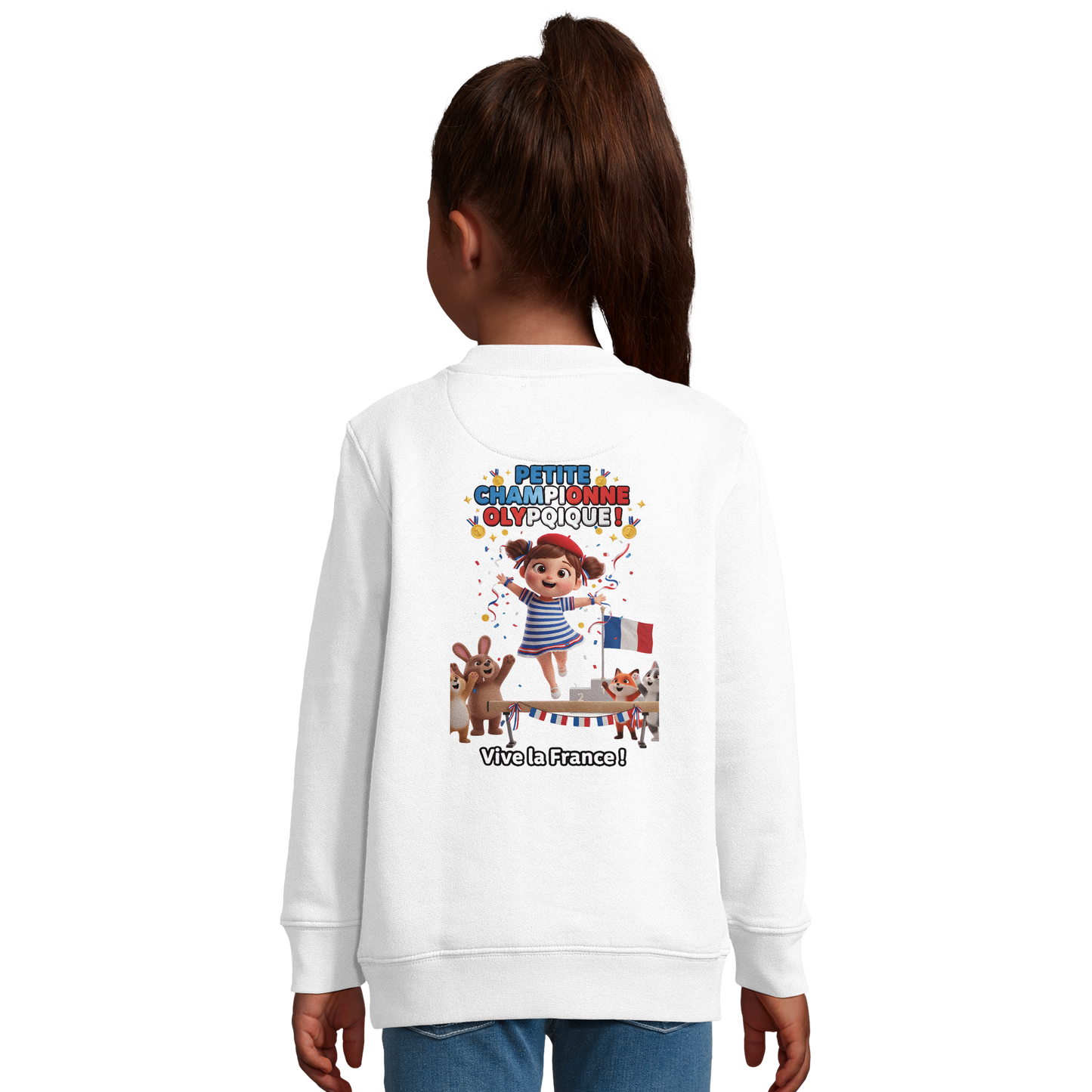 Girl's Little Olympic Champion Recycled Blend Sweatshirt | SOL'S Columbia Kids 04239