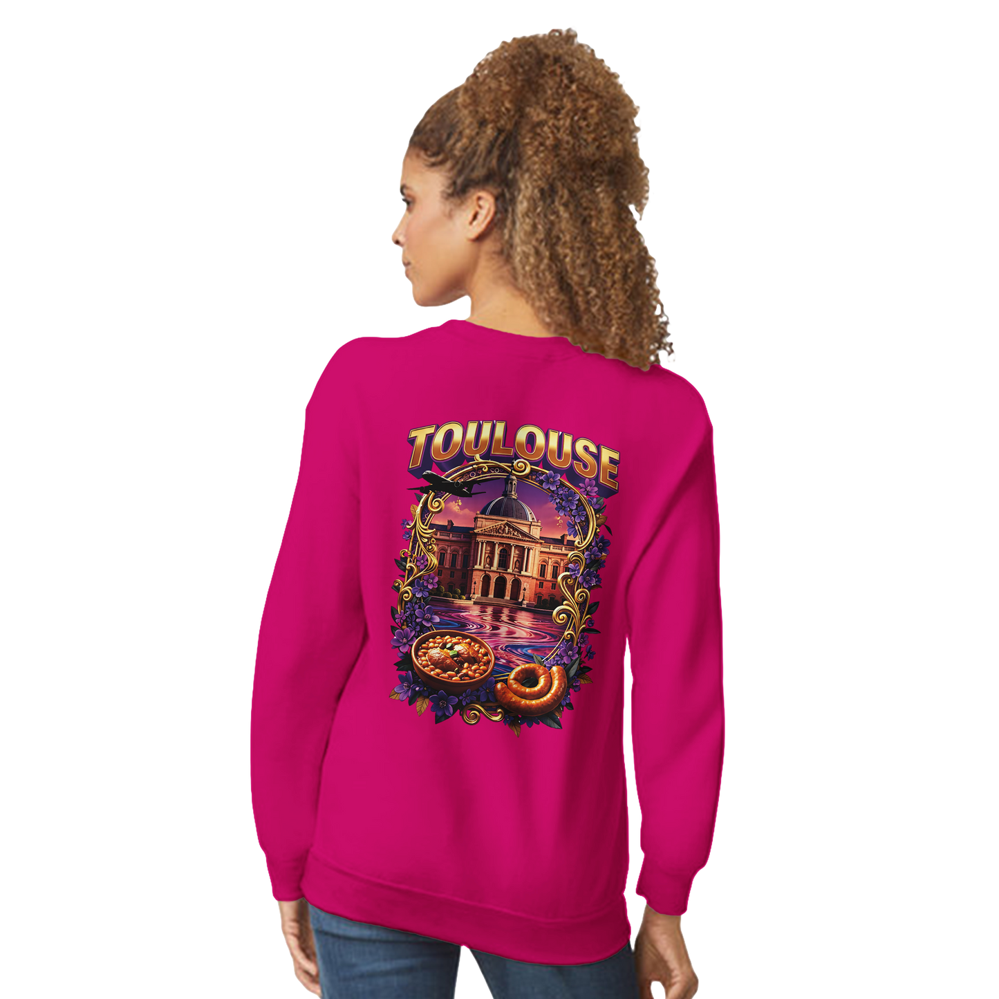 Unisex Sweatshirt Toulouse Classic French City Crewneck | Gildan® 18000