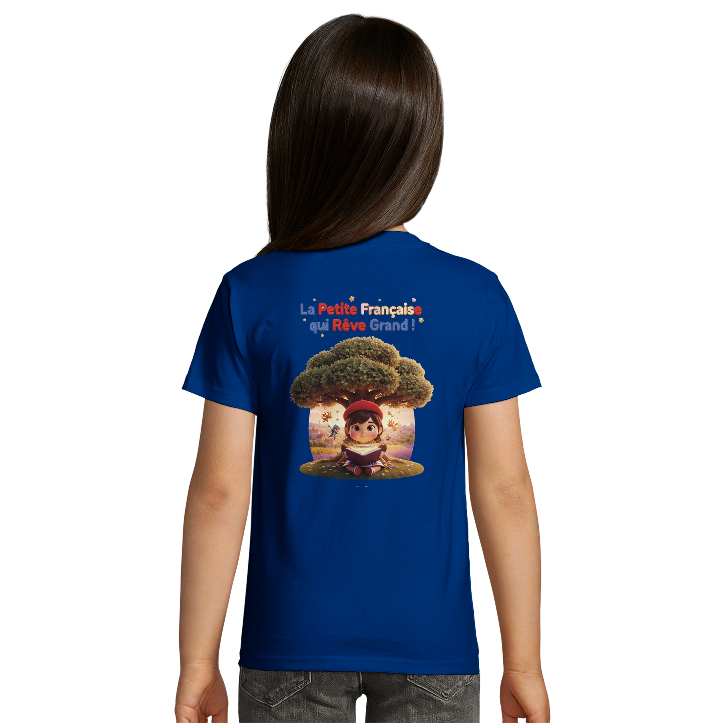 T-Shirt Mädchen French Style die kleine Französin, die groß träumt bio tailliert | SOL'S Pioneer Kids 03578