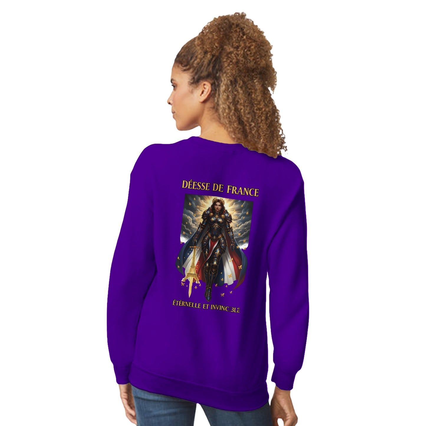 Women's Sweatshirt Goddess of France Style-French Classic Crewneck | Gildan® 18000