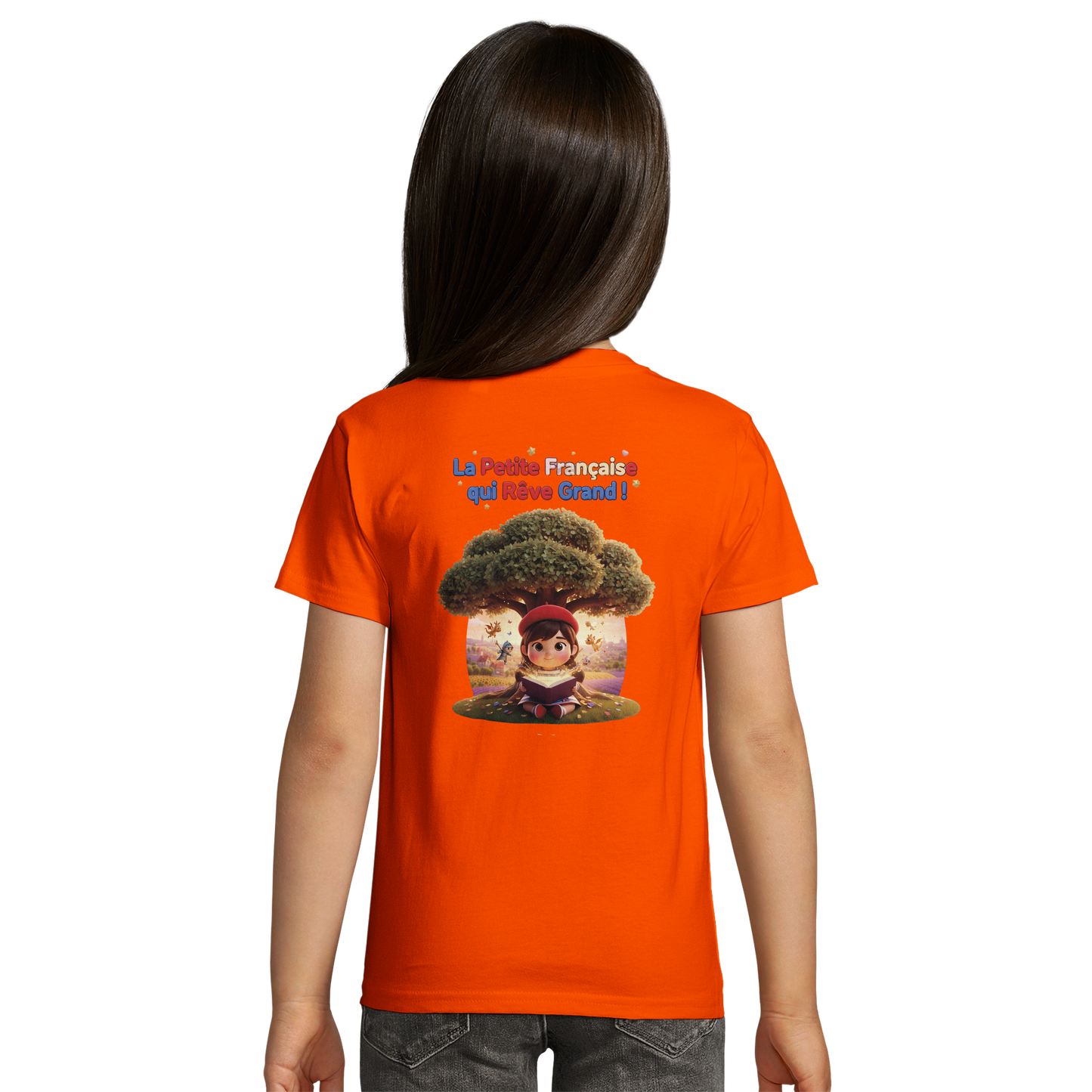 T-Shirt Mädchen French Style die kleine Französin, die groß träumt bio tailliert | SOL'S Pioneer Kids 03578