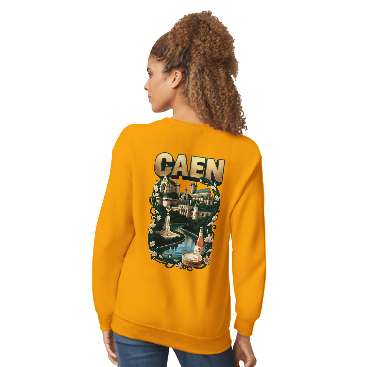Sweatshirt Caen Stadt in Frankreich klassisch Unisex Rundhals | Gildan® 18000
