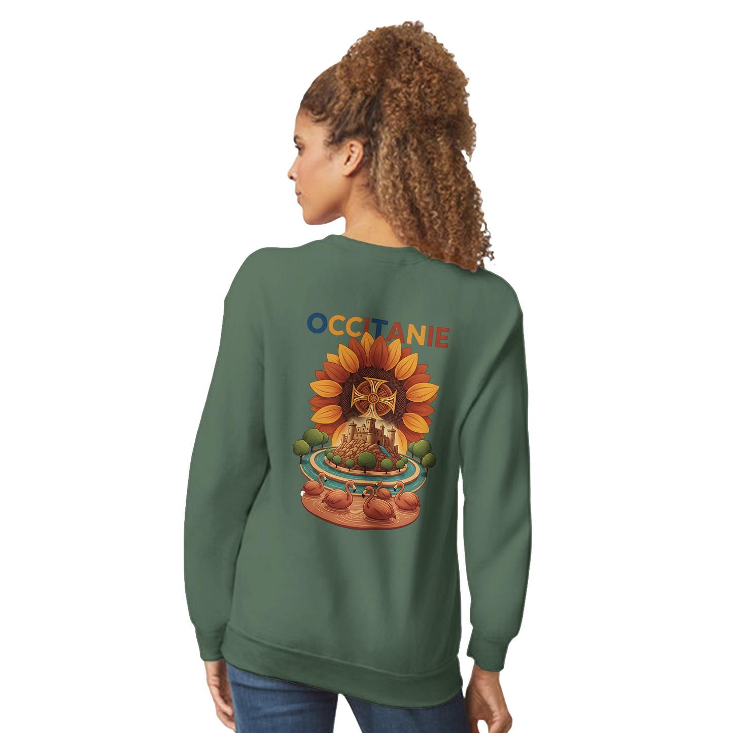 Unisex-Sweatshirt, klassischer Rundhalsausschnitt Occitanie | Gildan® 18000