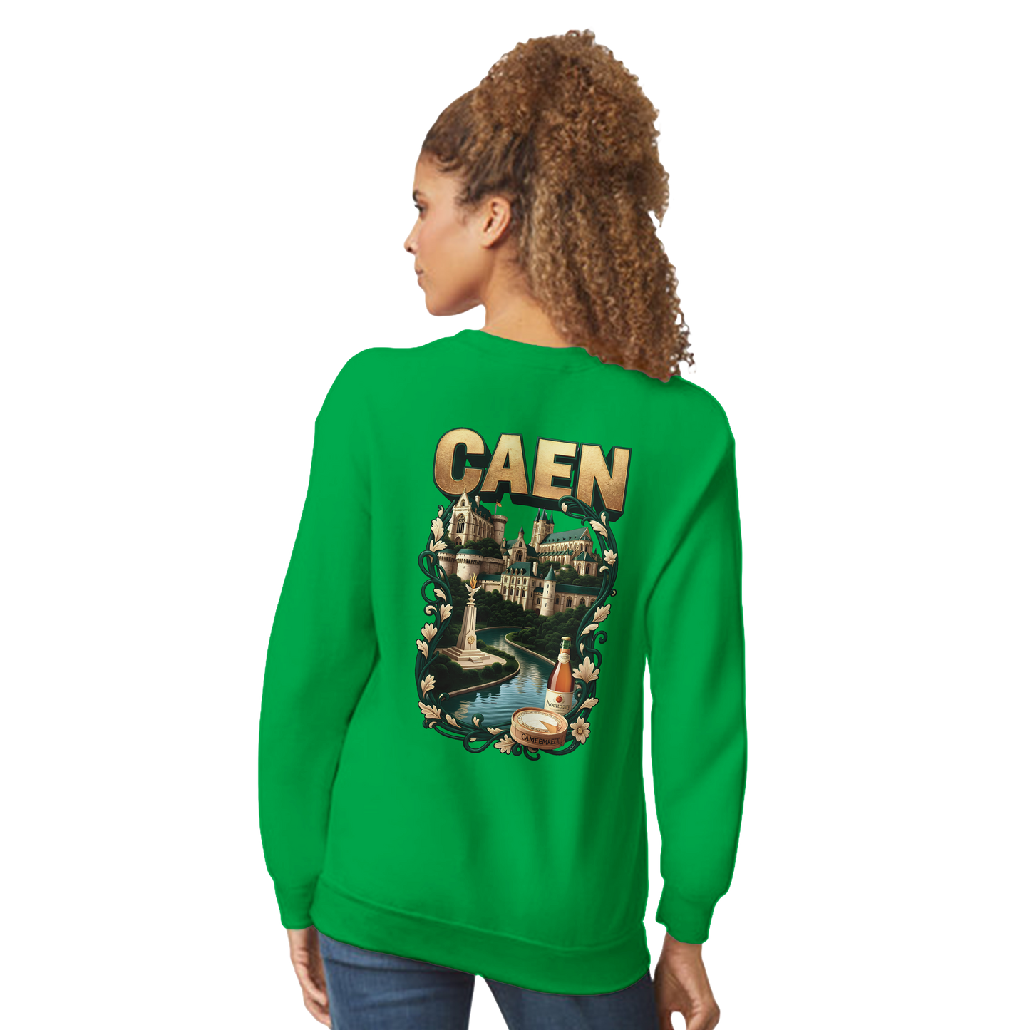 Sweatshirt Caen Stadt in Frankreich klassisch Unisex Rundhals | Gildan® 18000