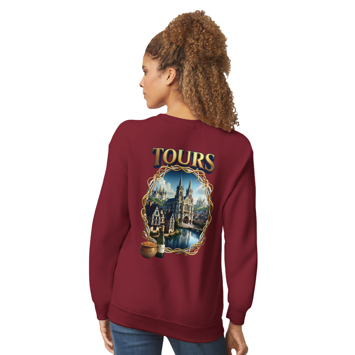 Unisex Sweatshirt Tours French City Classic Crewneck | Gildan® 18000