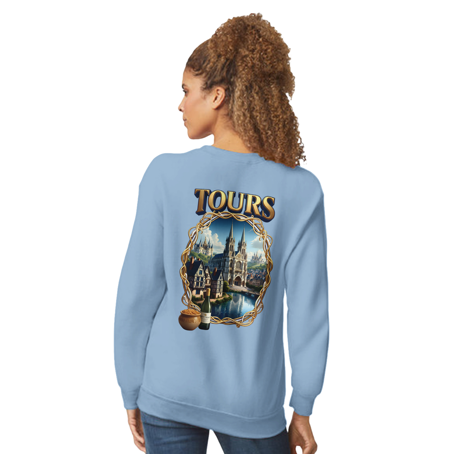 Unisex Sweatshirt Tours French City Classic Crewneck | Gildan® 18000