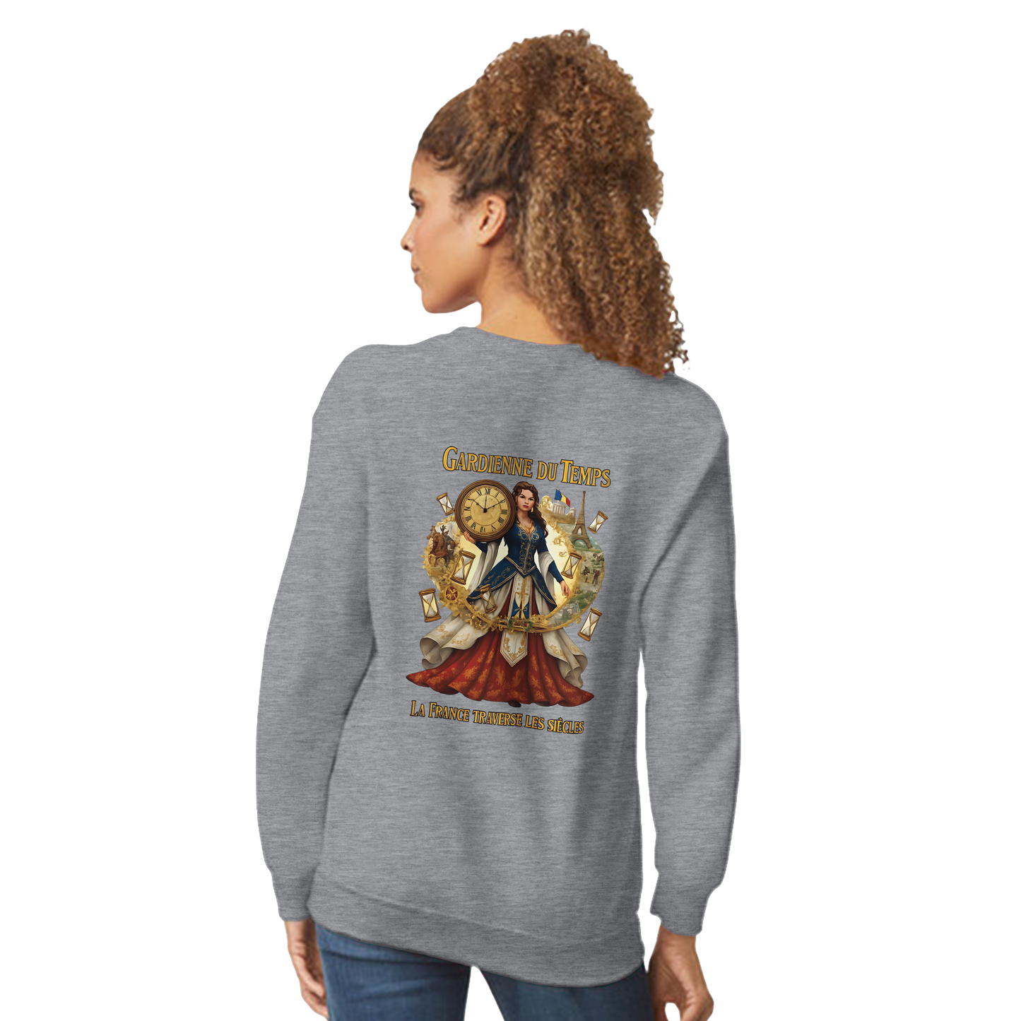 Sweat-shirt Femme Gardienne du Temps - Confort Premium et Coupe Classique