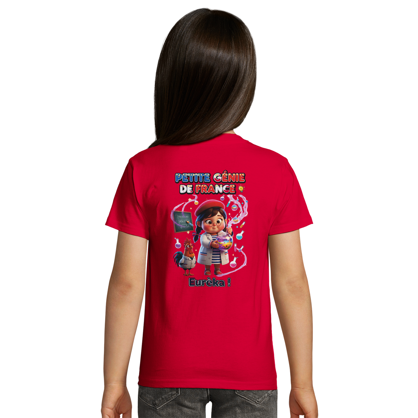 T-Shirt Mädchen „Kleines Genie aus Frankreich“ Bio | SOL'S Pioneer Kids 03578