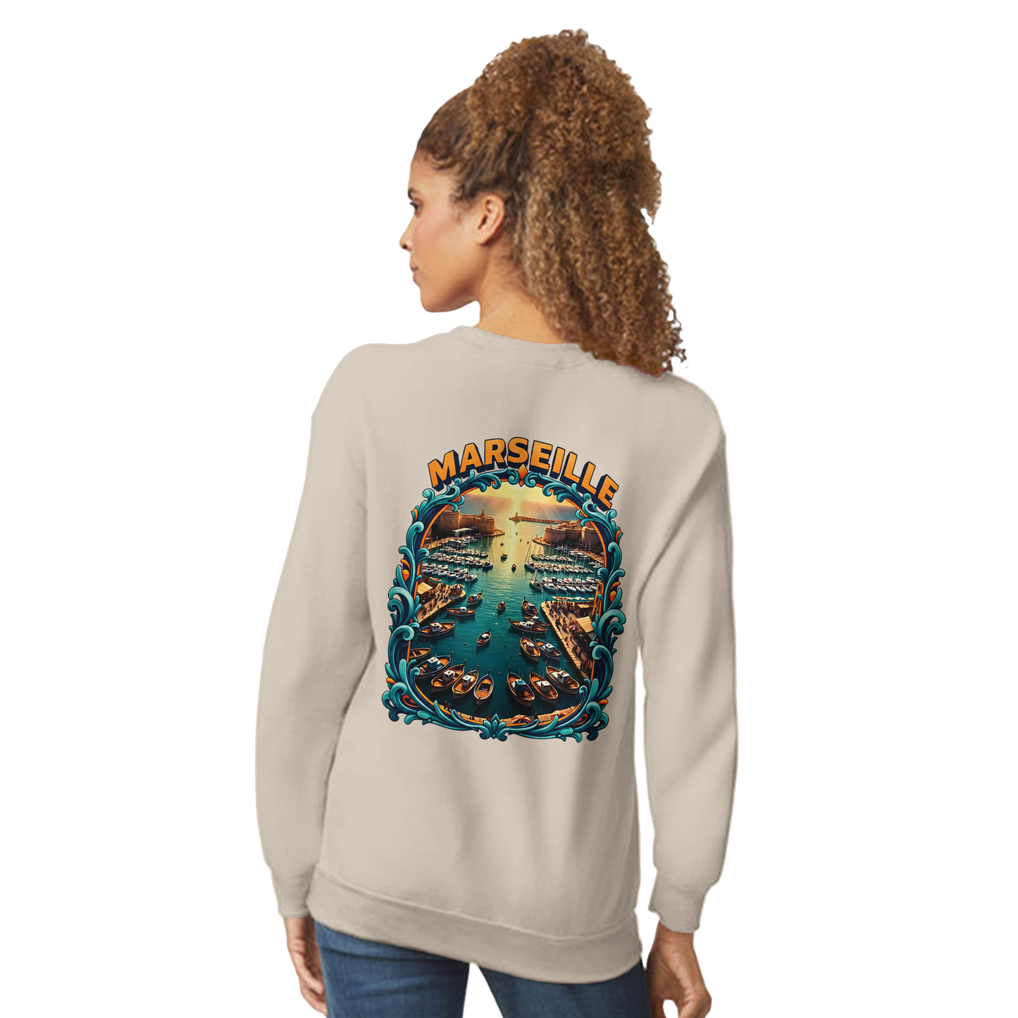Unisex-Sweatshirt Marseilles Klassisches Rundhals-Sweatshirt | Gildan® 18000