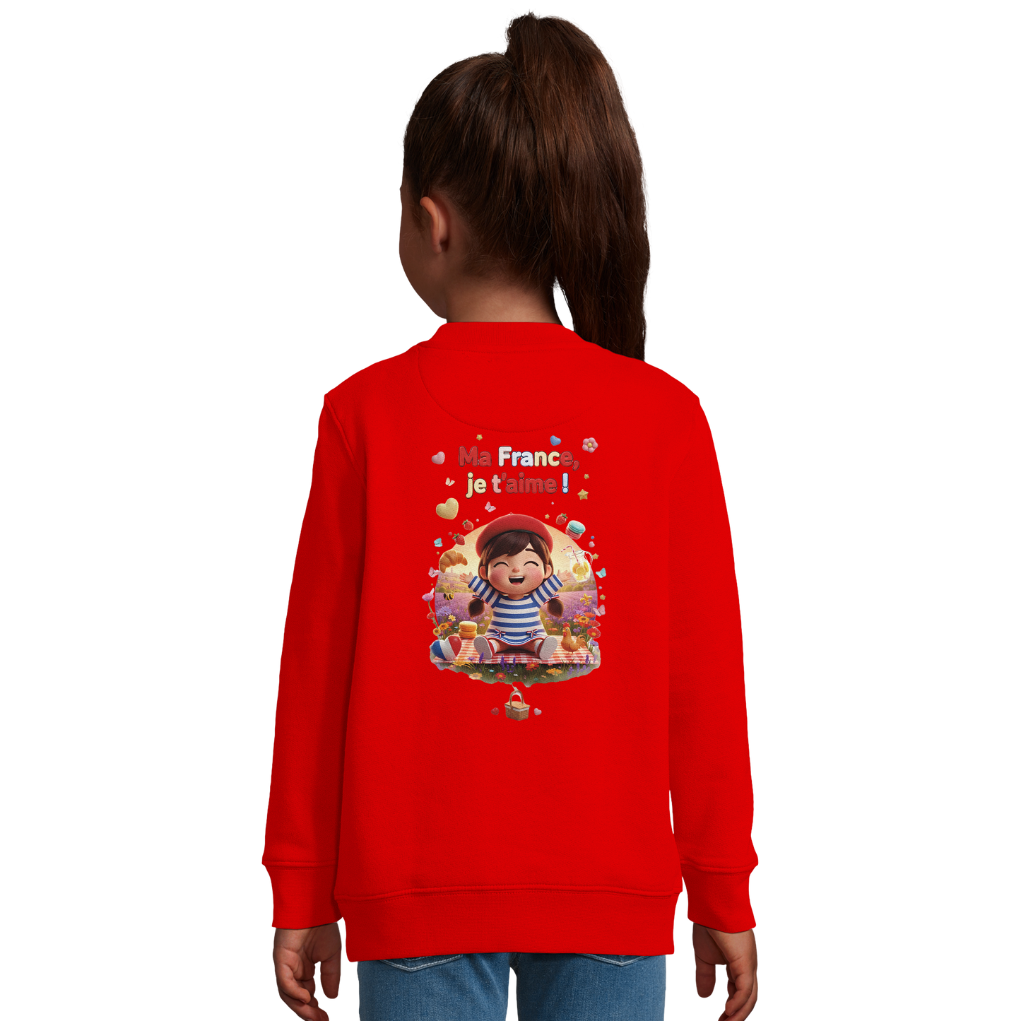 Sweat-shirt Enfant "Ma France Je T'aime" – Confort Écoresponsable