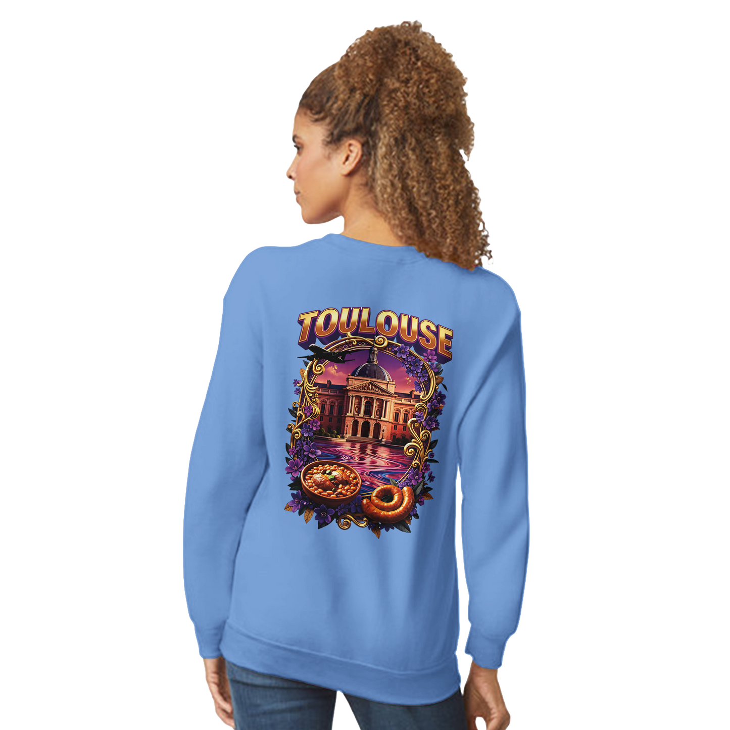 Unisex Sweatshirt Toulouse Classic French City Crewneck | Gildan® 18000