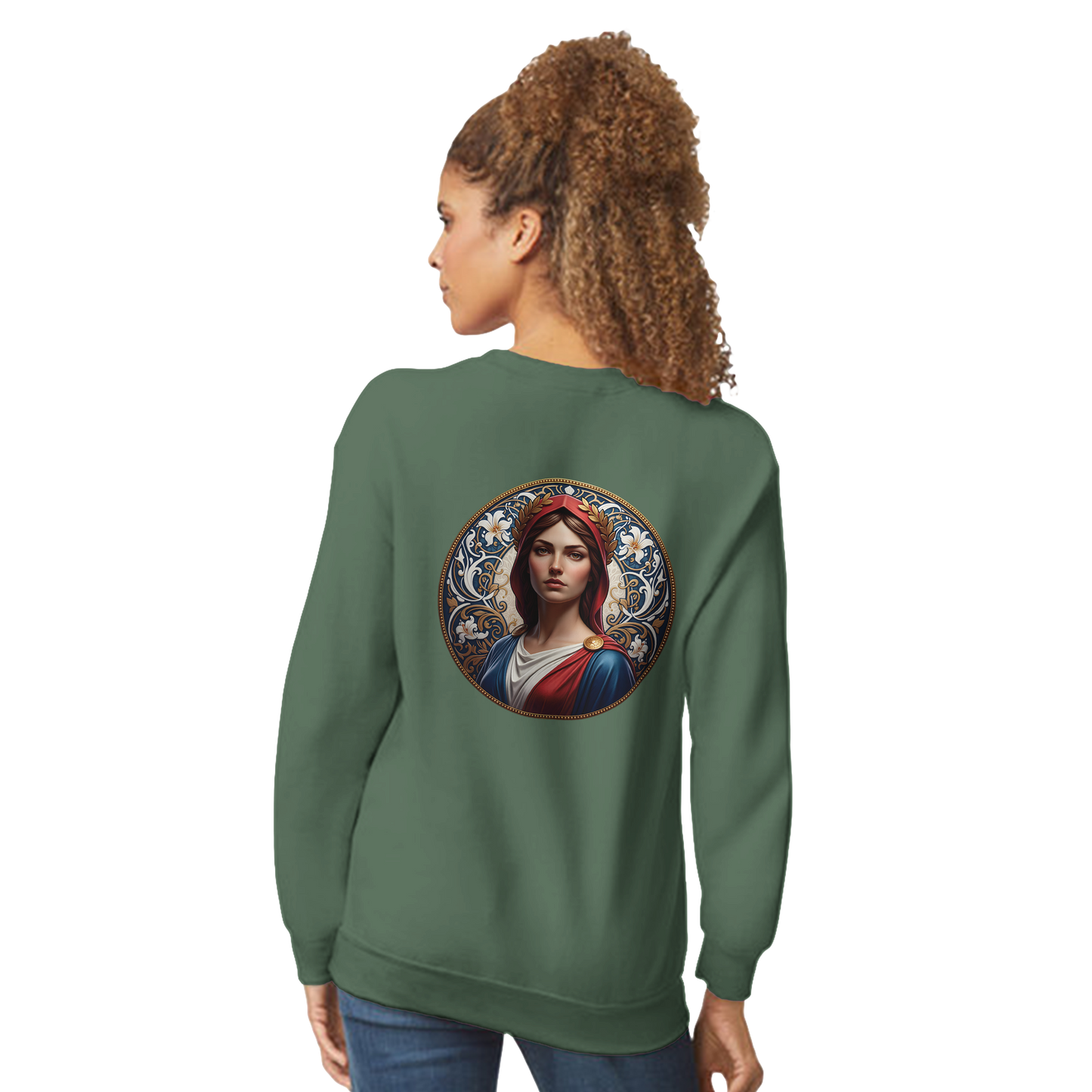 Damen-Sweatshirt Marianne klassisch Rundhals | Gildan® 18000