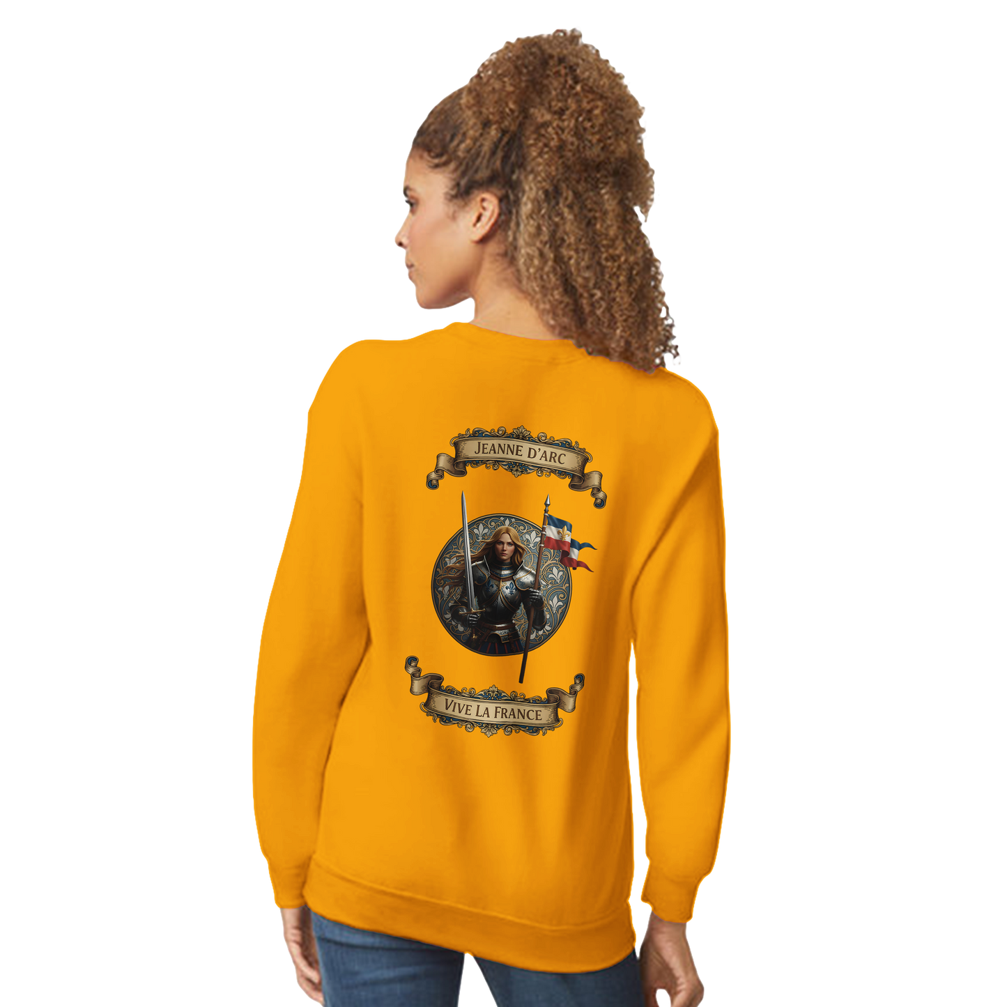 Damen-Sweatshirt Jeanne d'Arc klassischer Rundhalsausschnitt | Gildan® 18000
