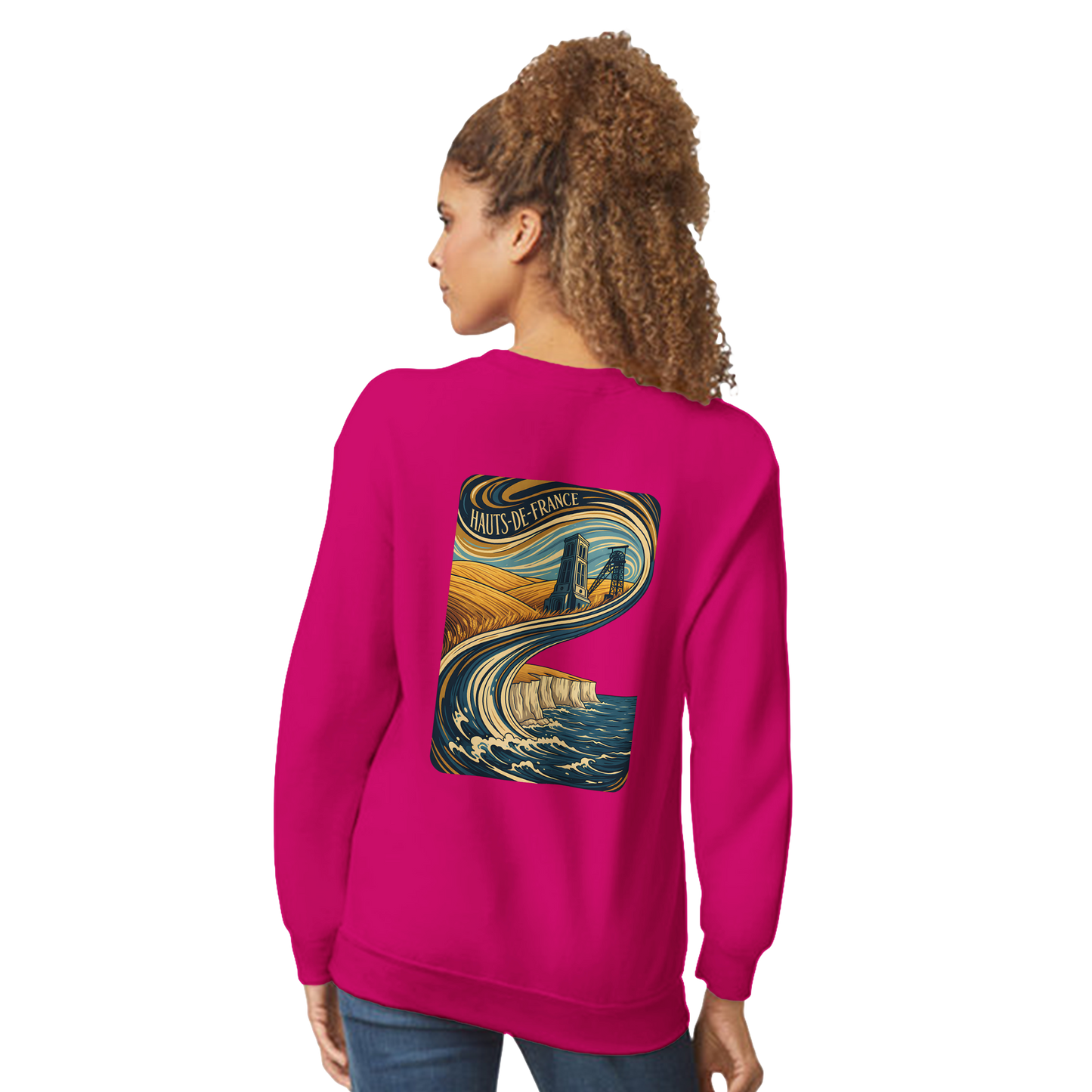 Unisex Nord-Pas-de-Calais classic crewneck sweatshirt | Gildan® 18000
