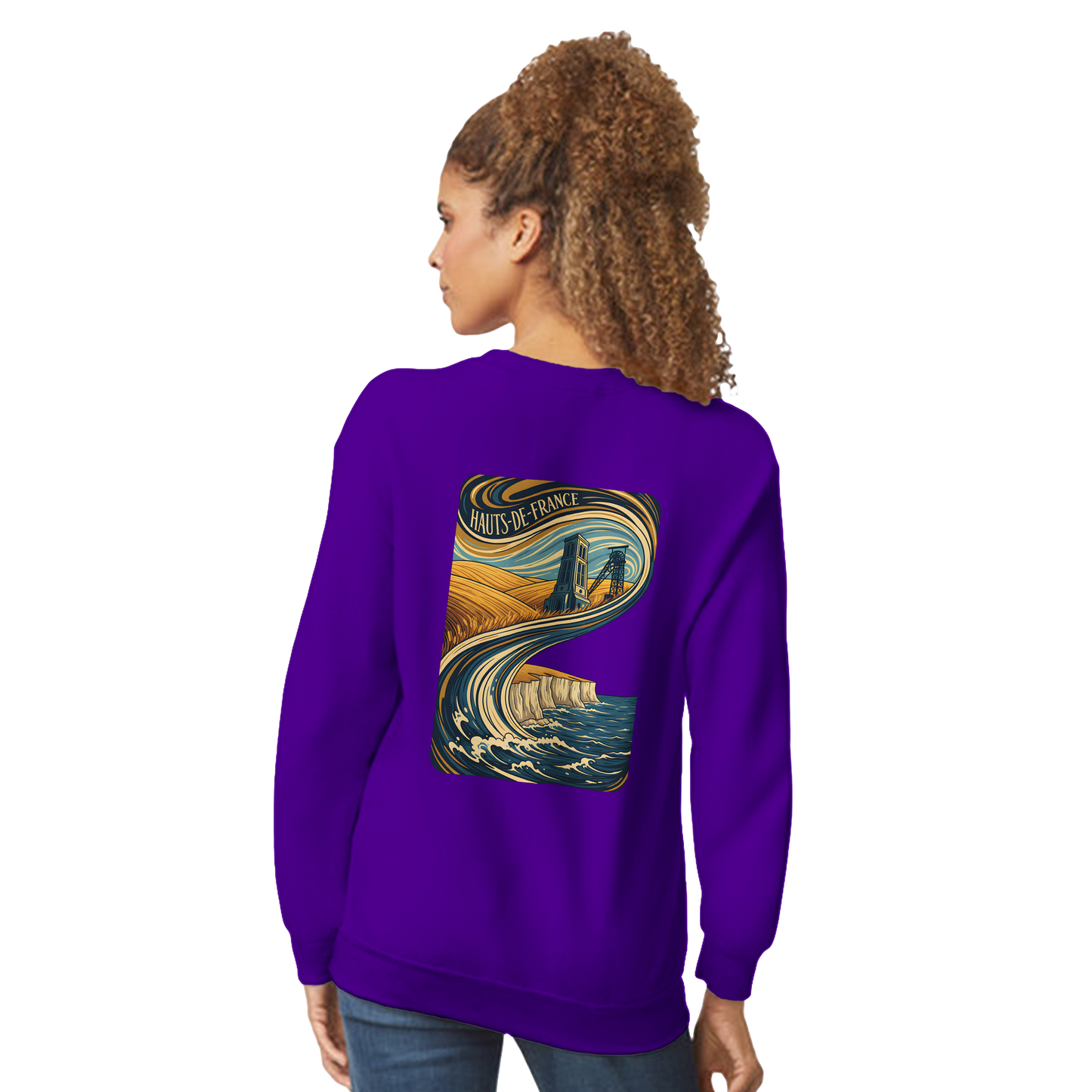 Unisex Nord-Pas-de-Calais classic crewneck sweatshirt | Gildan® 18000