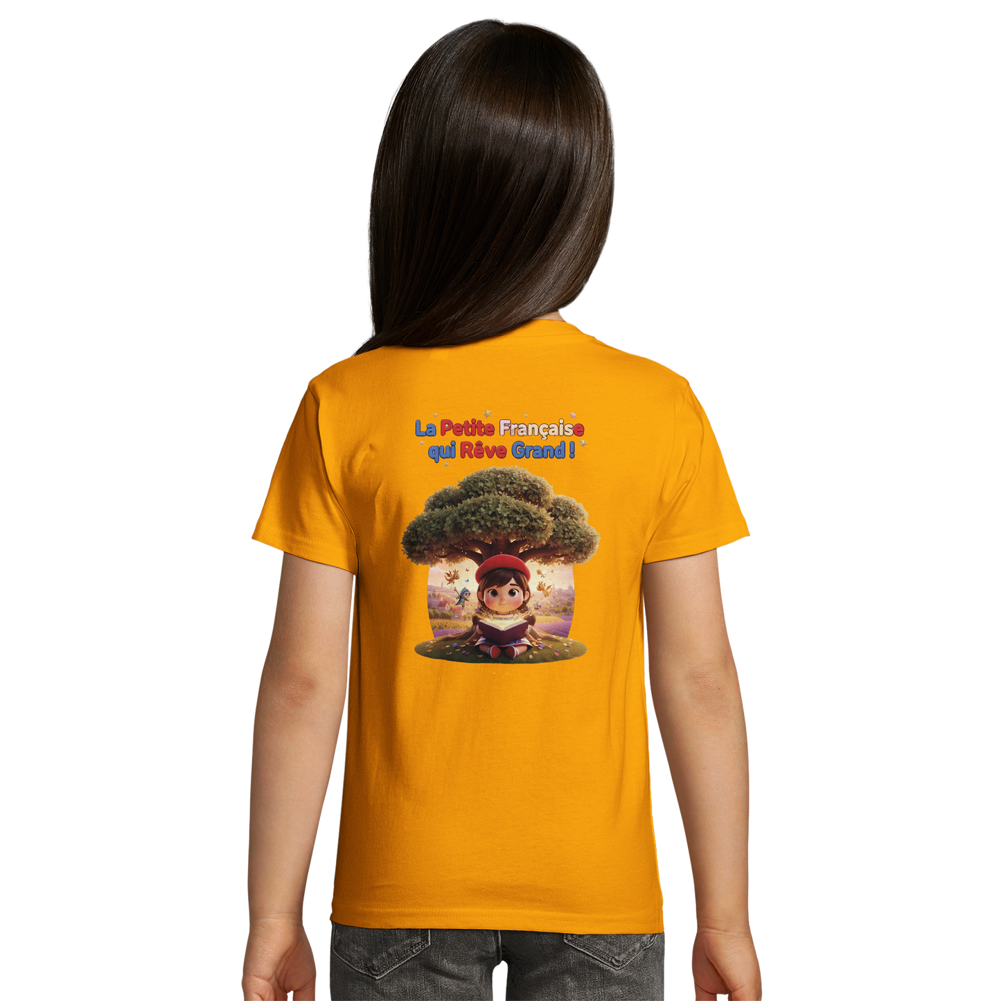 T-Shirt Mädchen French Style die kleine Französin, die groß träumt bio tailliert | SOL'S Pioneer Kids 03578