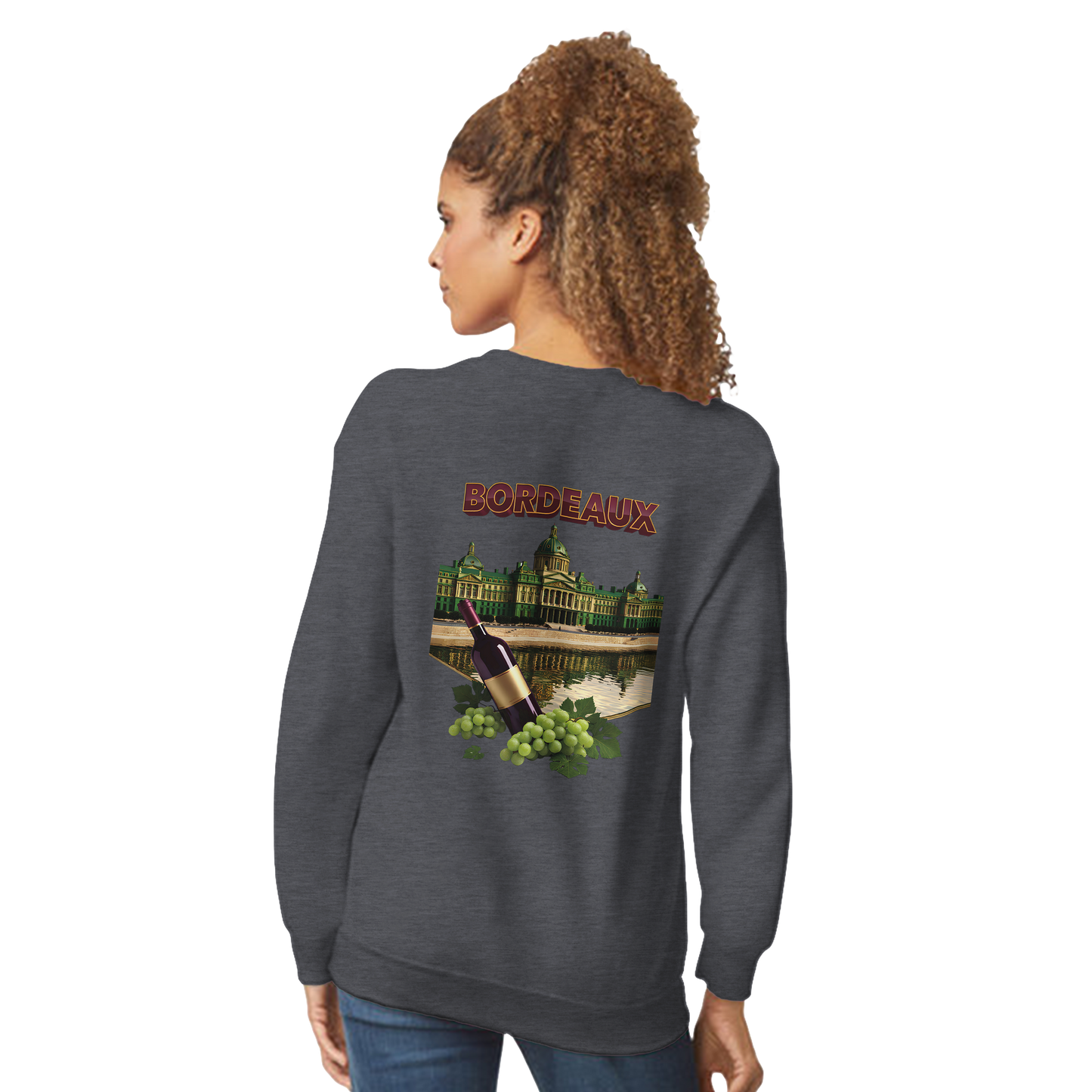 Unisex city burgundy classic crewneck sweatshirt | Gildan® 18000