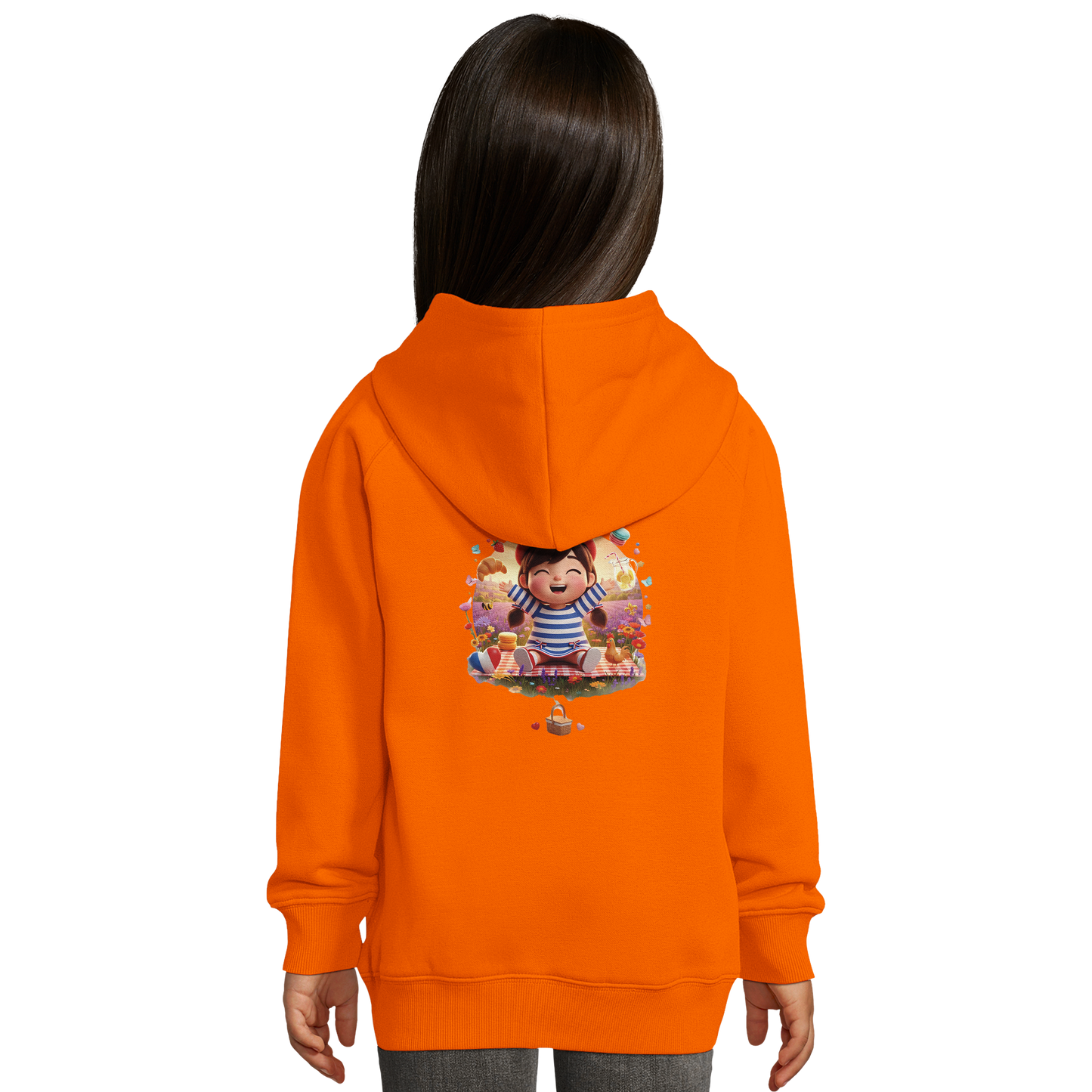 Mädchen-Kapuzenpullover französischer Stil "ma France je t'aime" bio | SOL'S Stellar Kids 03576