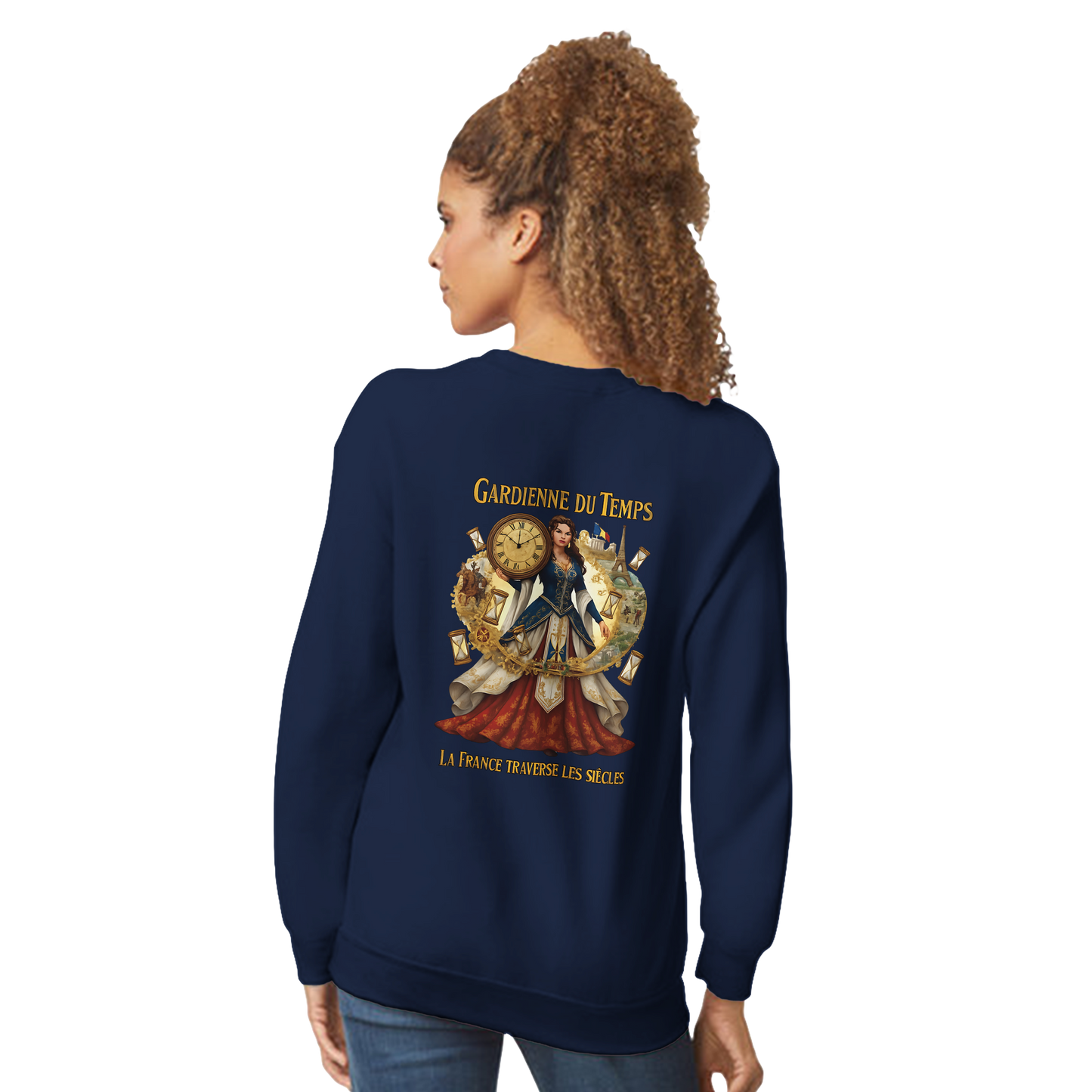 Sweat-shirt Femme Gardienne du Temps - Confort Premium et Coupe Classique