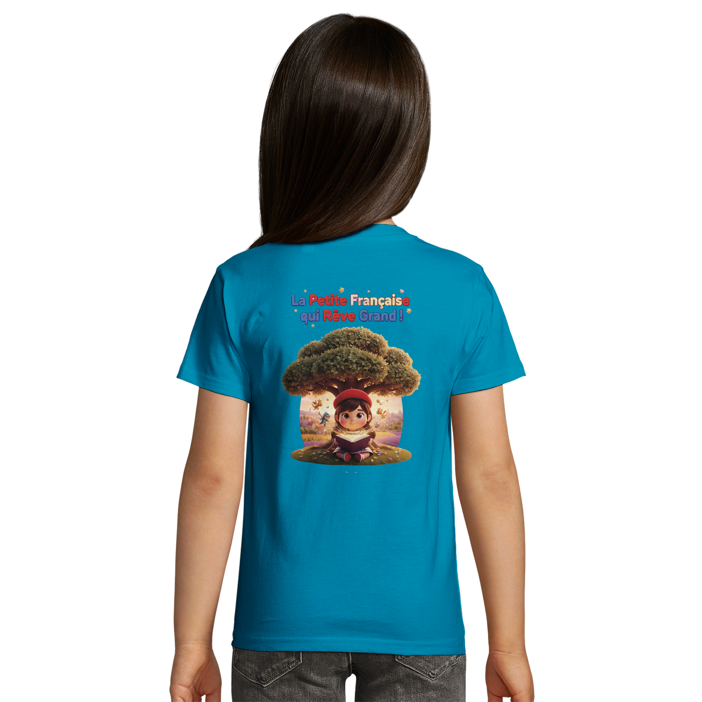 T-Shirt Mädchen French Style die kleine Französin, die groß träumt bio tailliert | SOL'S Pioneer Kids 03578