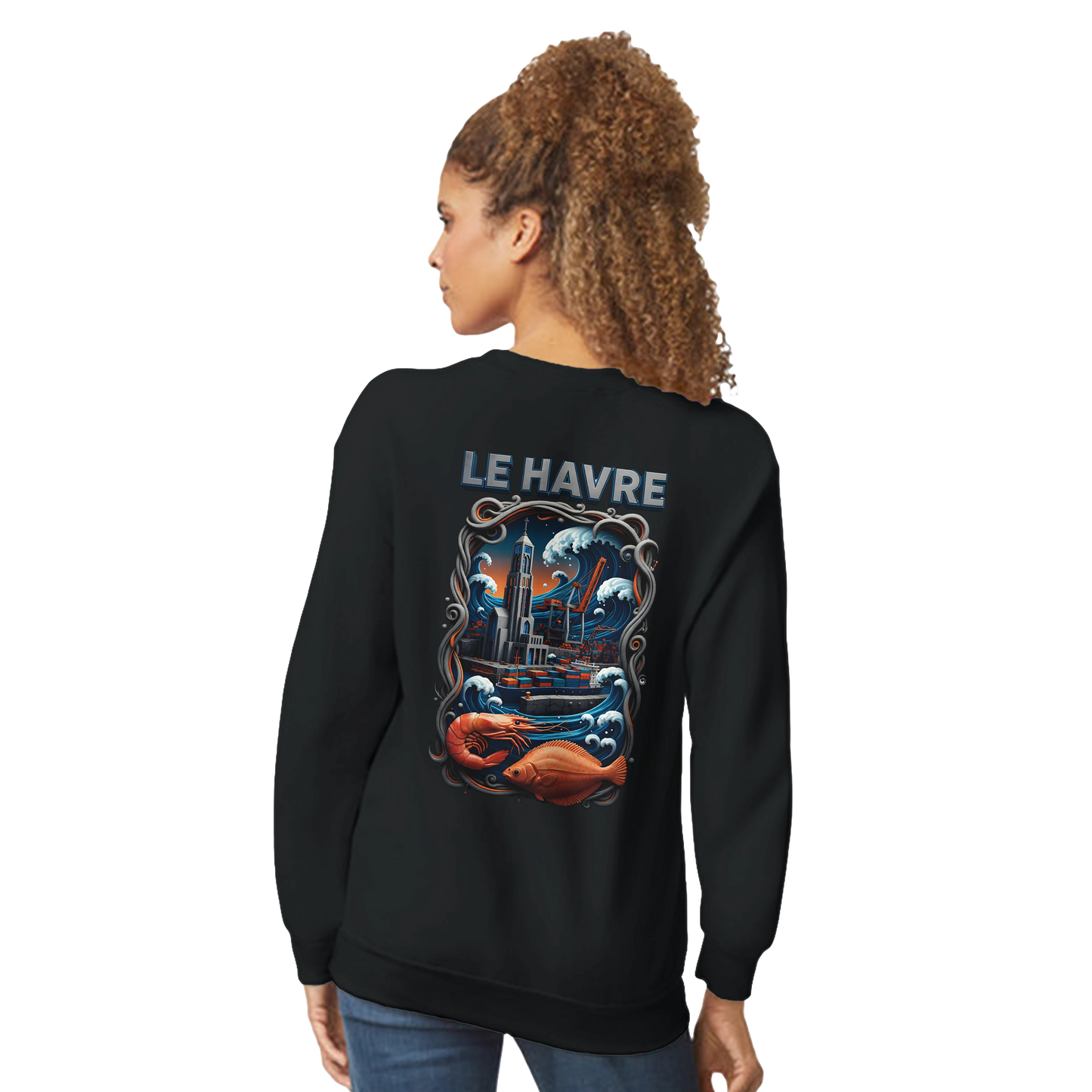 Sweat-shirt Unisexe Le Havre – Ville de France – Pull Premium Confort