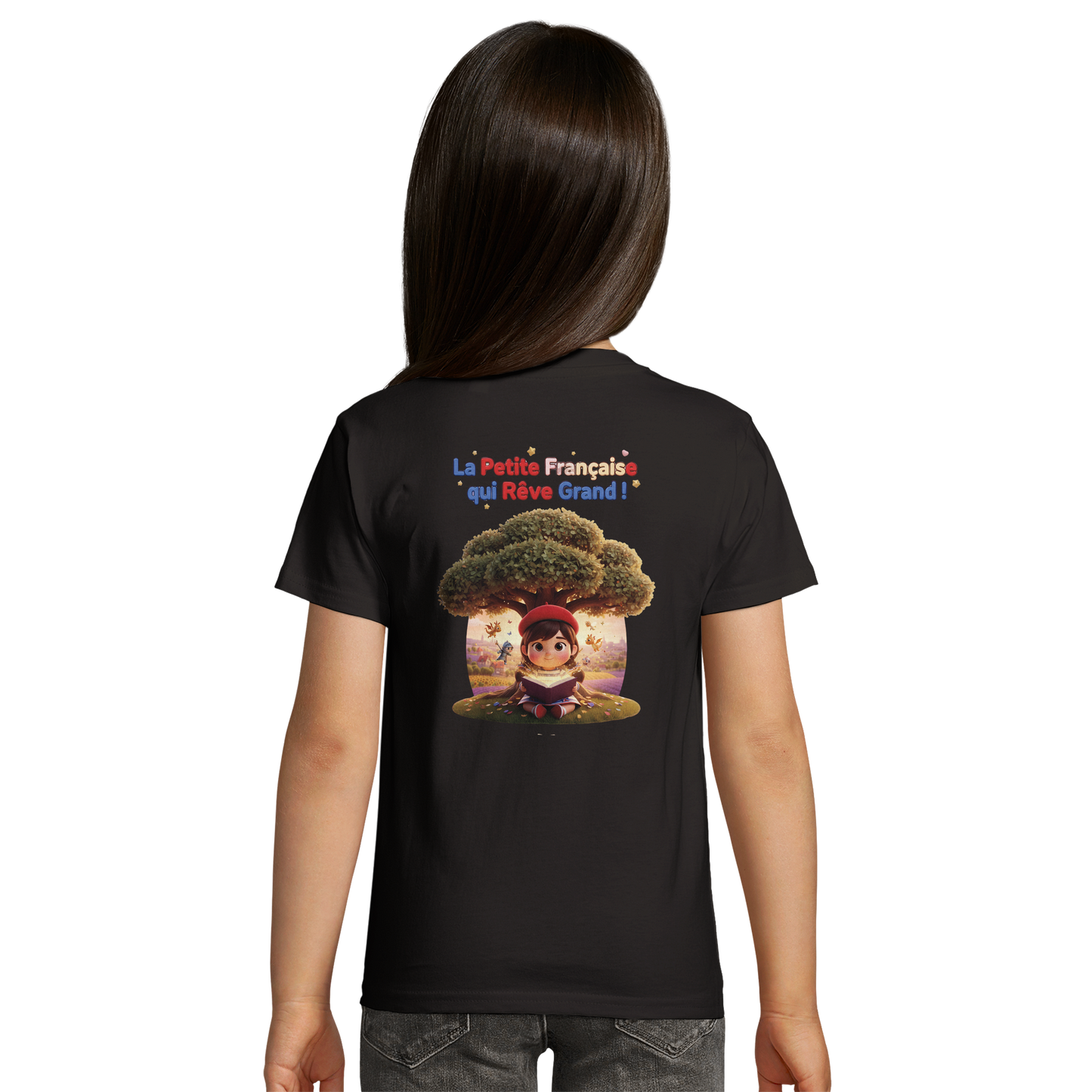 T-Shirt Mädchen French Style die kleine Französin, die groß träumt bio tailliert | SOL'S Pioneer Kids 03578