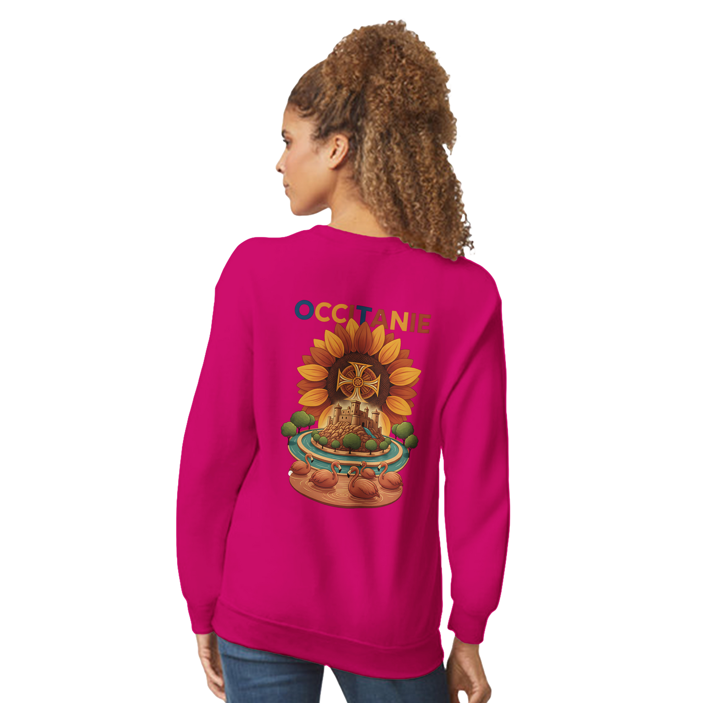 Unisex-Sweatshirt, klassischer Rundhalsausschnitt Occitanie | Gildan® 18000