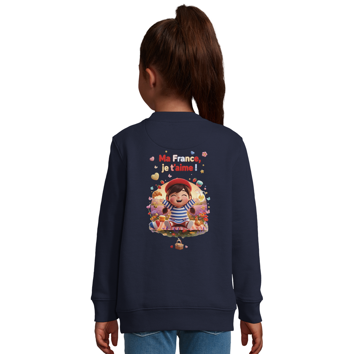 Sweat-shirt Enfant "Ma France Je T'aime" – Confort Écoresponsable