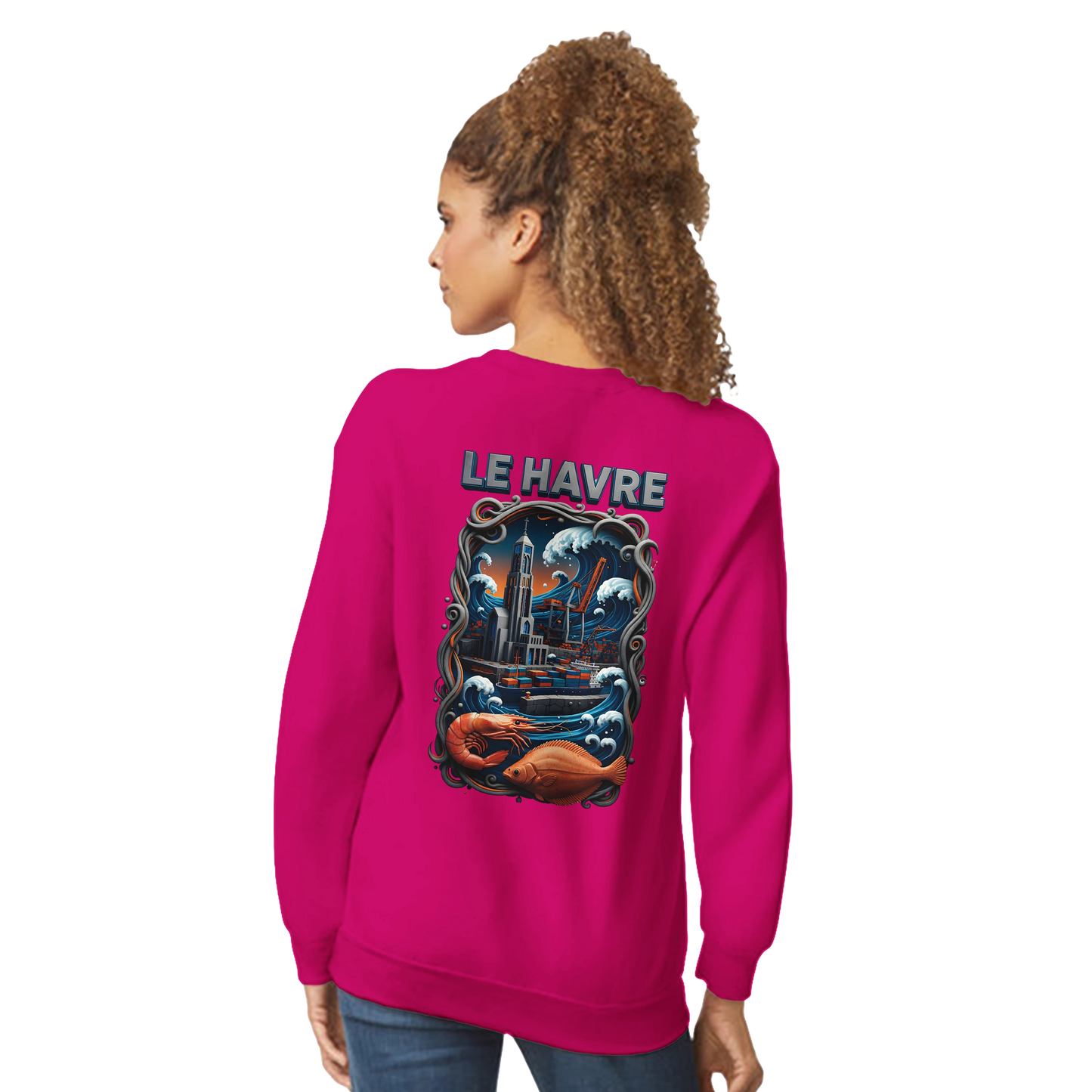 Sweat-shirt Unisexe Le Havre – Ville de France – Pull Premium Confort