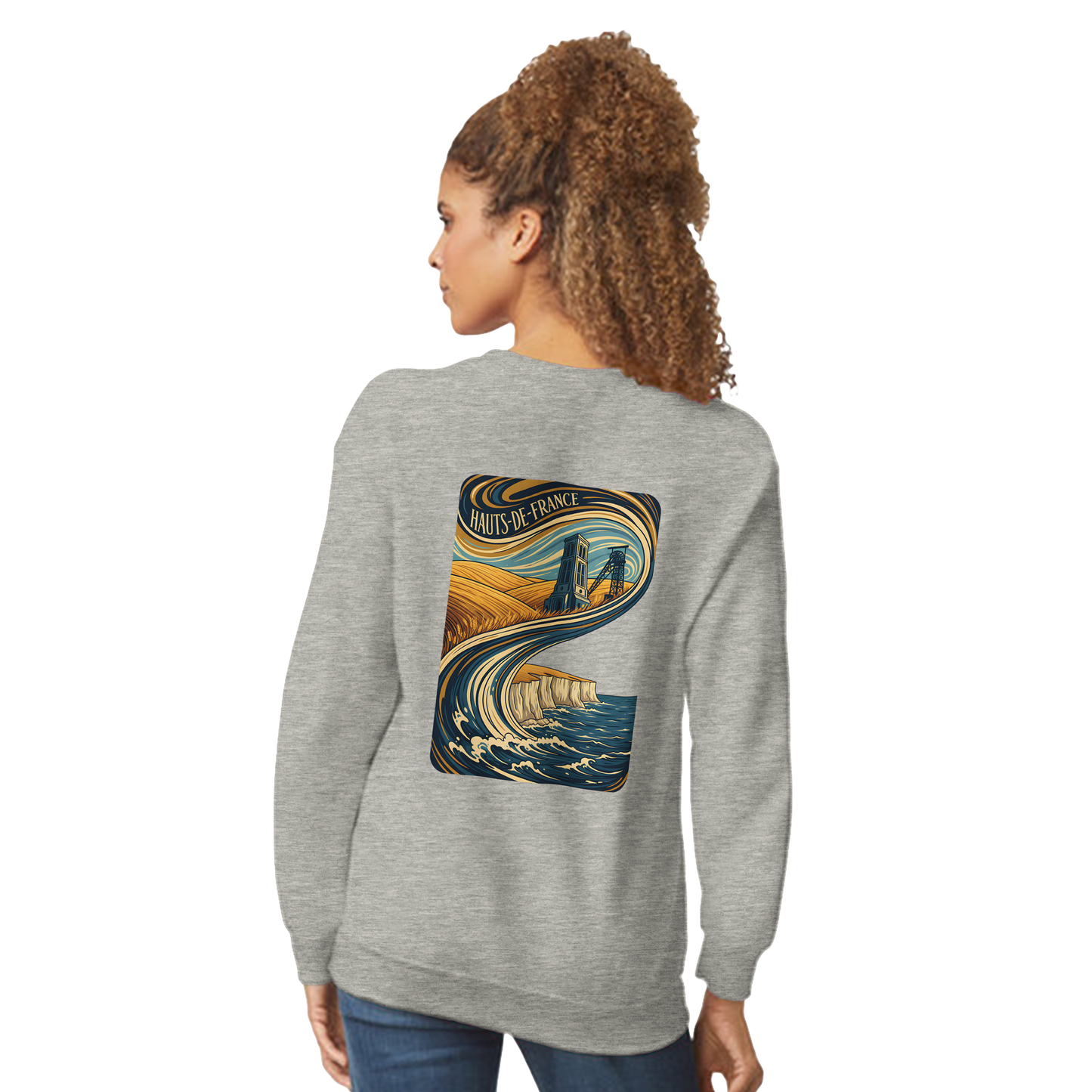 Unisex Nord-Pas-de-Calais classic crewneck sweatshirt | Gildan® 18000