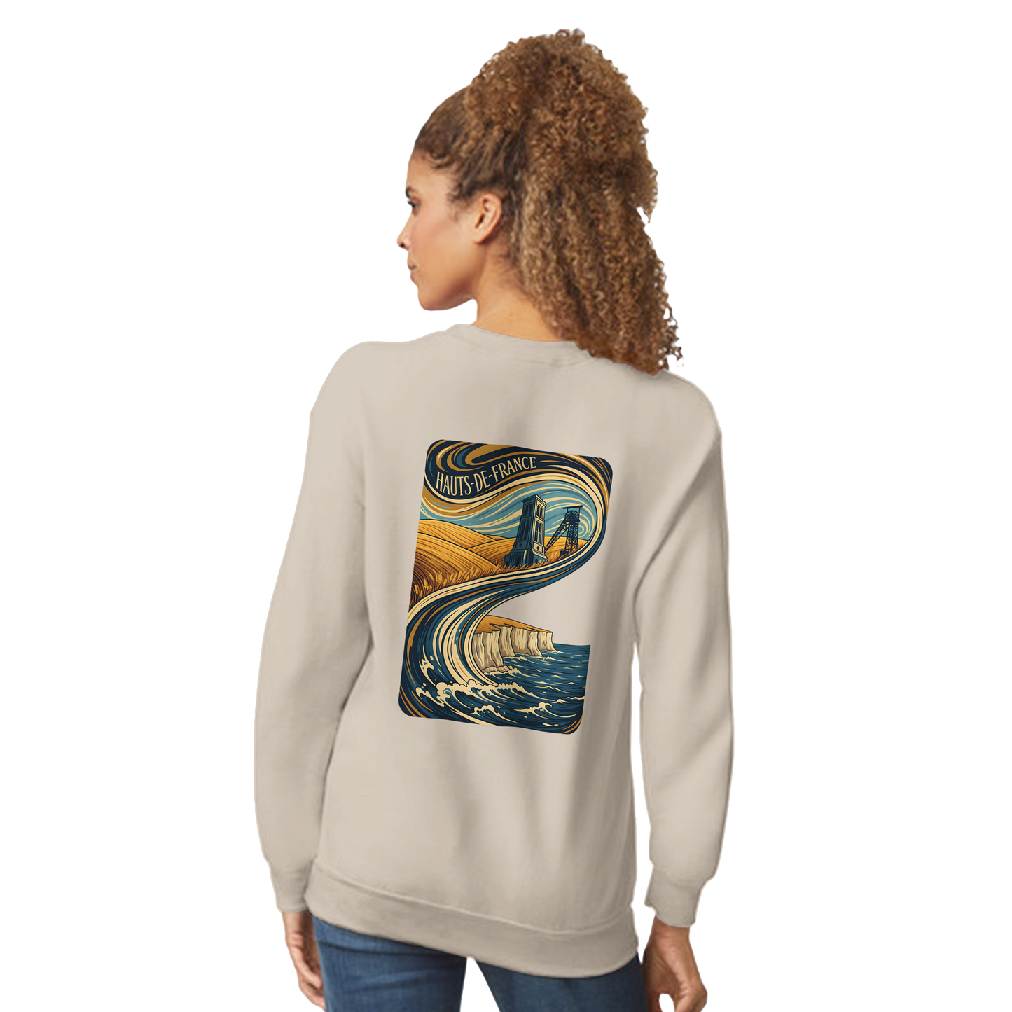 Unisex Nord-Pas-de-Calais classic crewneck sweatshirt | Gildan® 18000