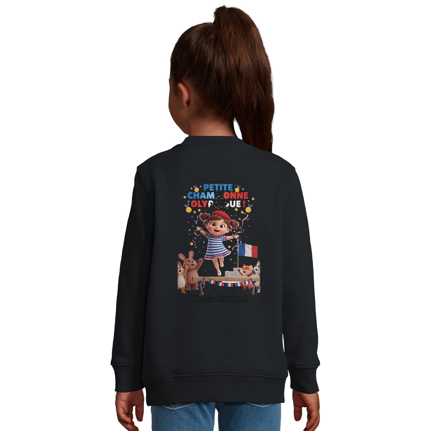 Girl's Little Olympic Champion Recycled Blend Sweatshirt | SOL'S Columbia Kids 04239