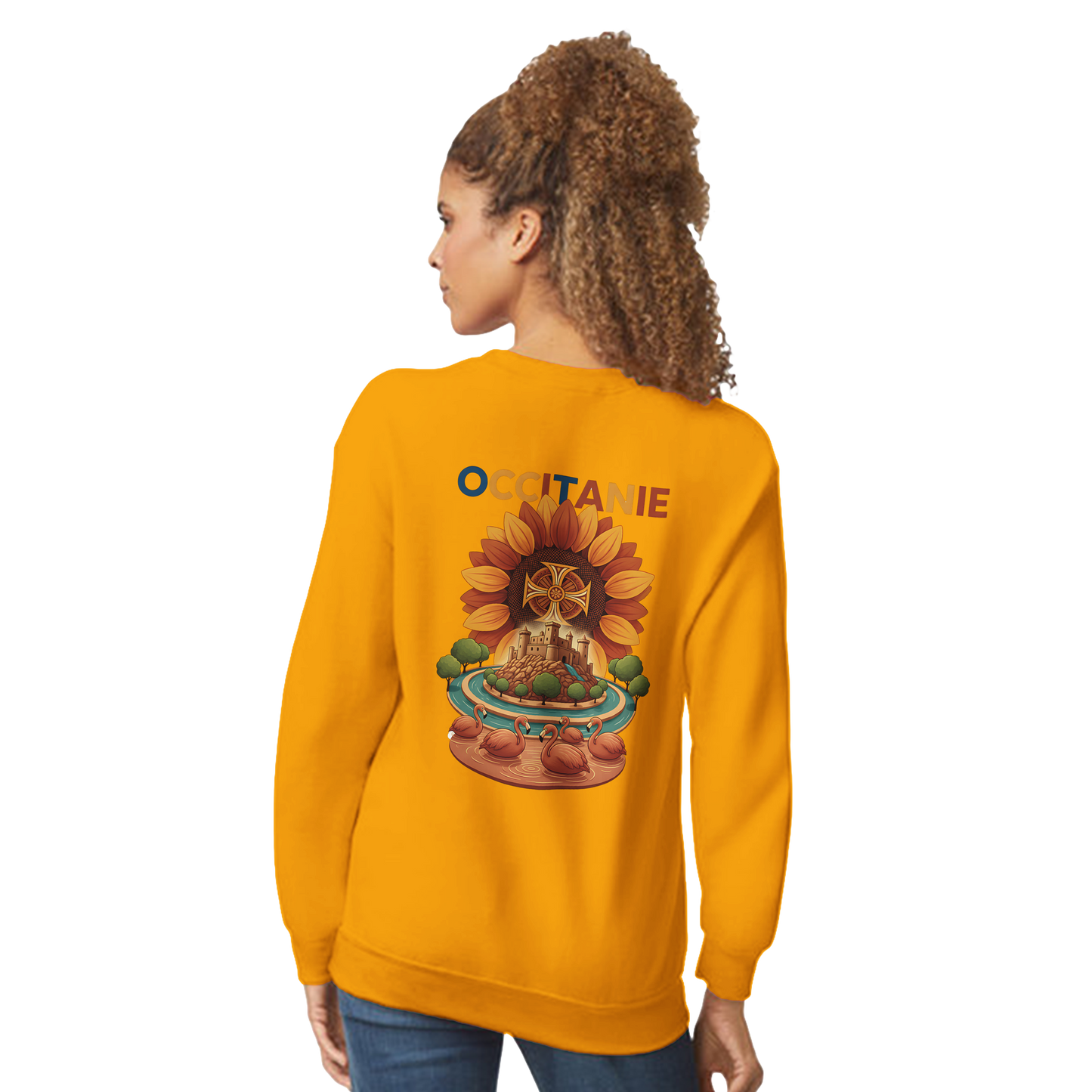 Unisex-Sweatshirt, klassischer Rundhalsausschnitt Occitanie | Gildan® 18000