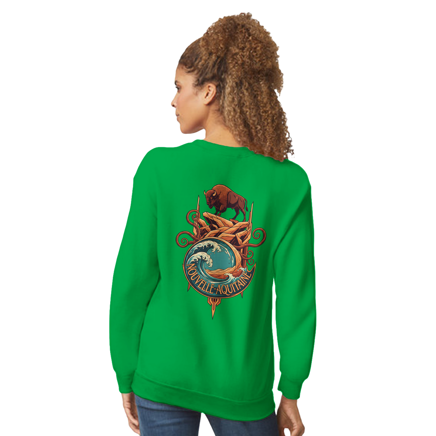 Klassisches Unisex-Rundhalsshirt Nouvelle-Aquitaine | Gildan® 18000