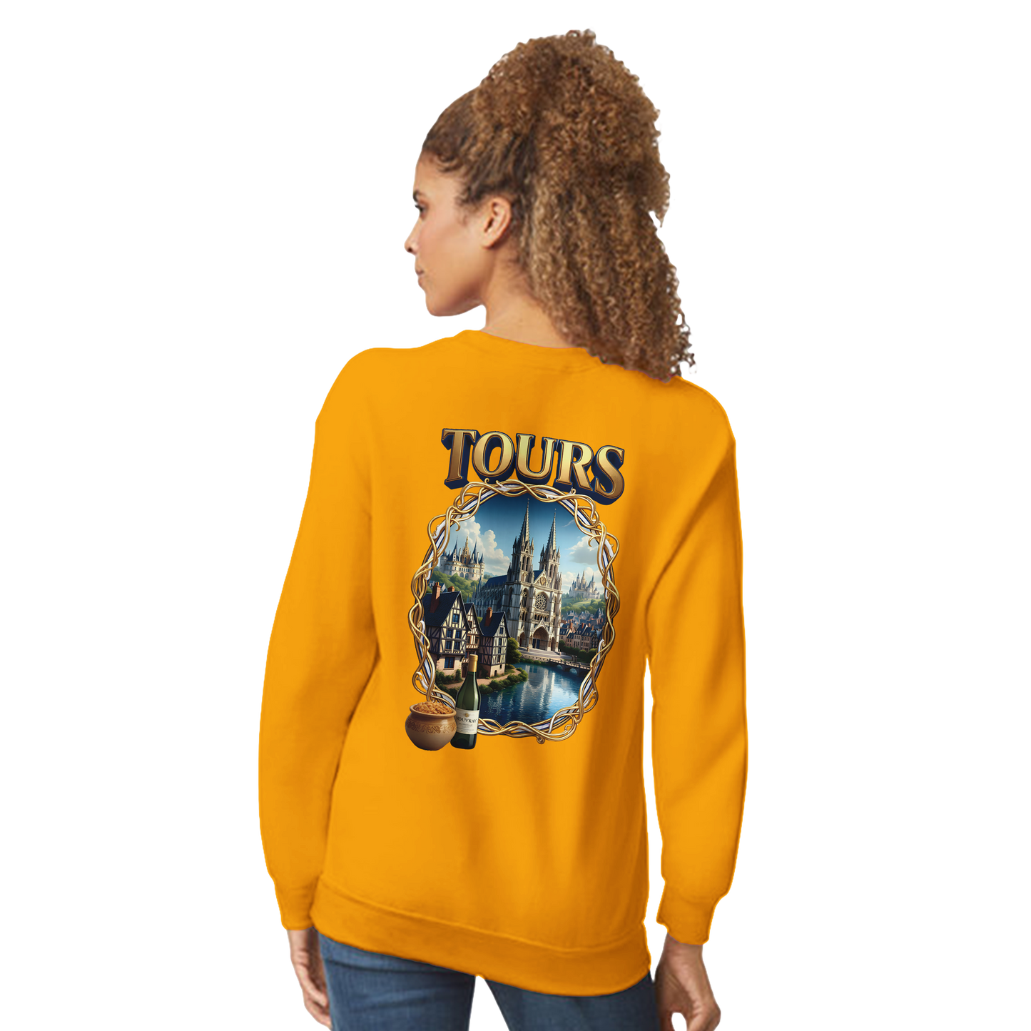 Unisex Sweatshirt Tours French City Classic Crewneck | Gildan® 18000