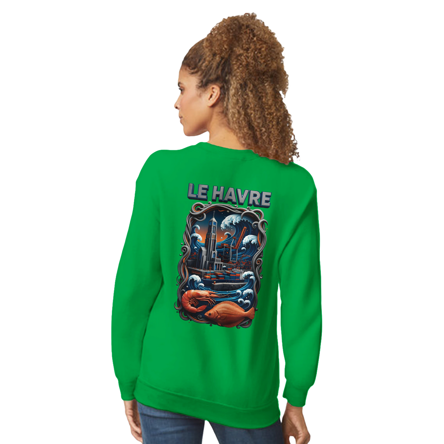 Sweat-shirt Unisexe Le Havre – Ville de France – Pull Premium Confort