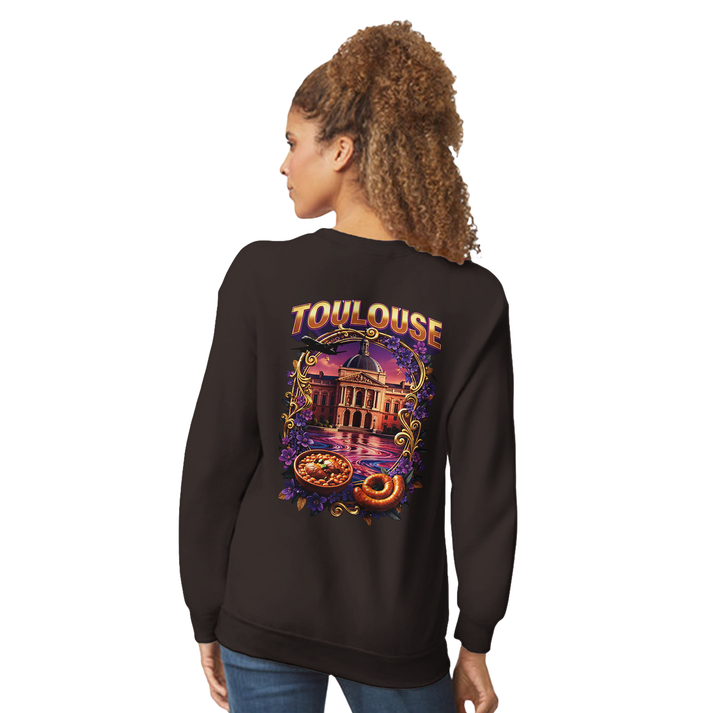 Unisex Sweatshirt Toulouse Classic French City Crewneck | Gildan® 18000