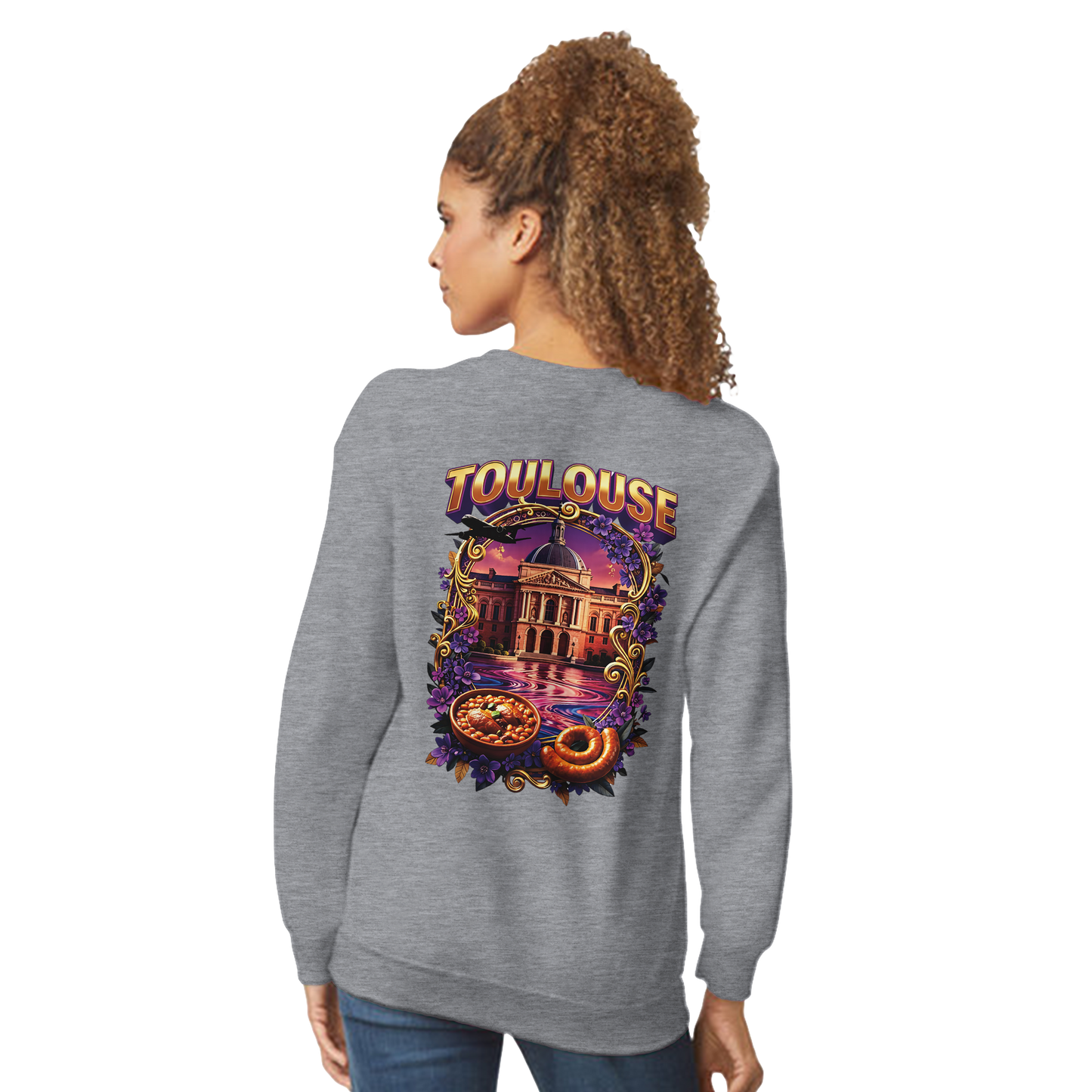 Unisex Sweatshirt Toulouse Classic French City Crewneck | Gildan® 18000