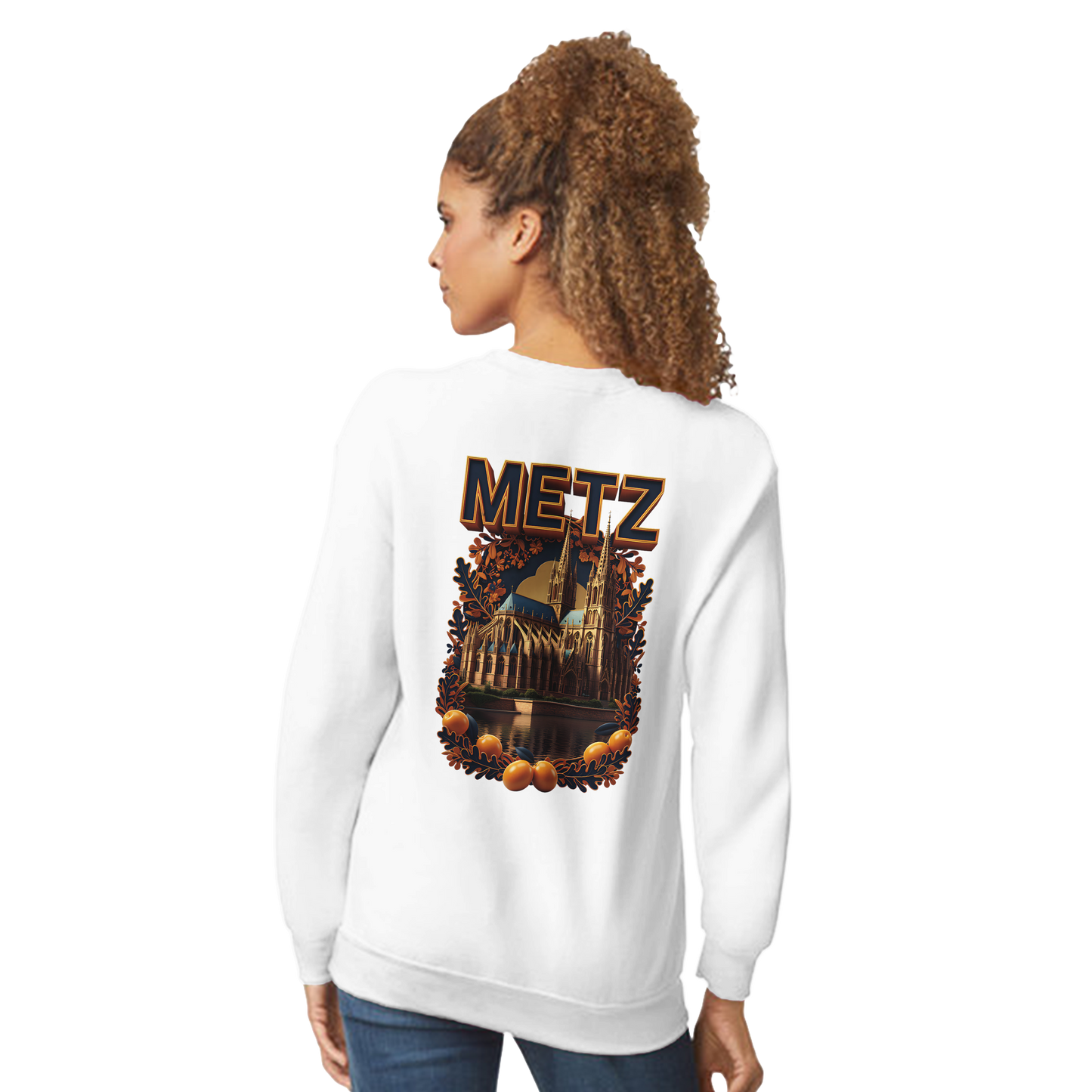 Unisex Sweatshirt Metz France City Classic Crewneck | Gildan® 18000